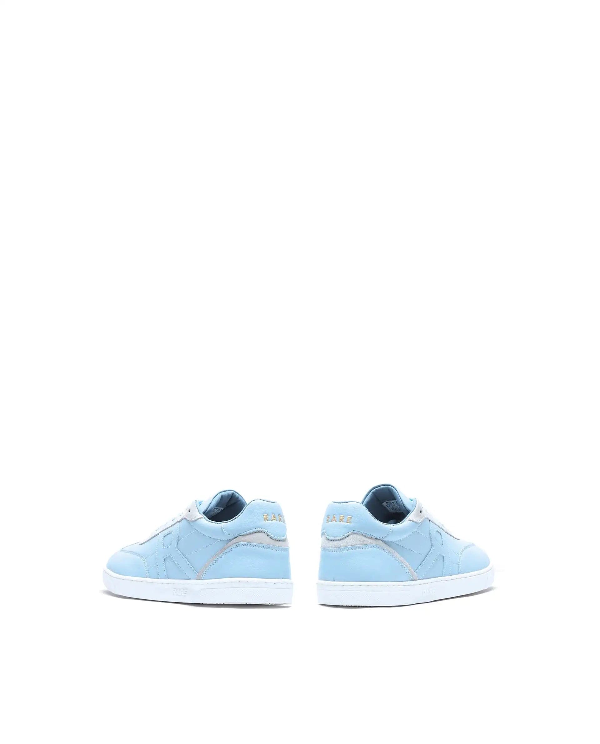 RAREZ Rare Rabbit Men's Marco Light Blue Micro Leather Sneaker