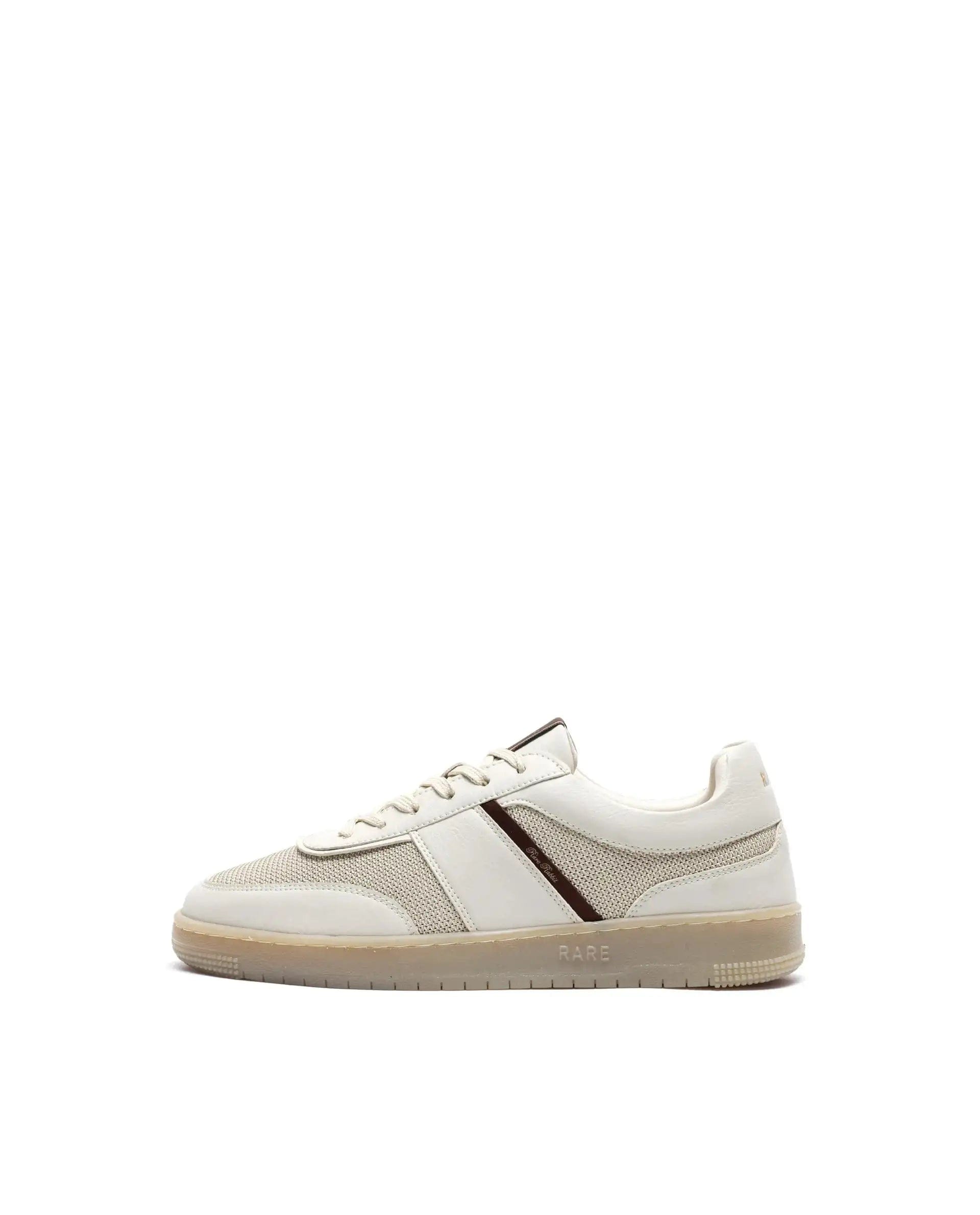RAREZ Rare Rabbit Men's Rubo Beige Micro Leather Sneaker