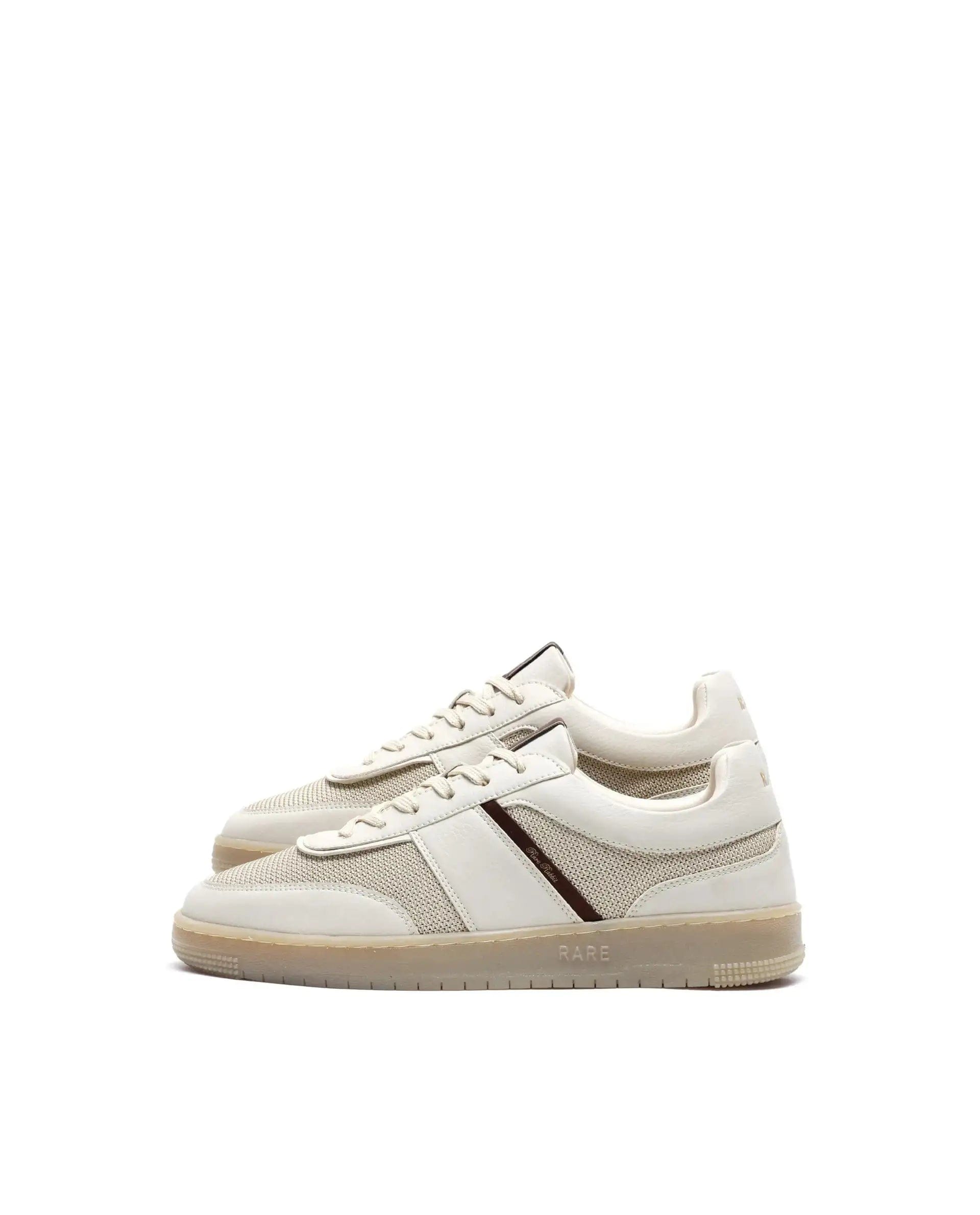 RAREZ Rare Rabbit Men's Rubo Beige Micro Leather Sneaker