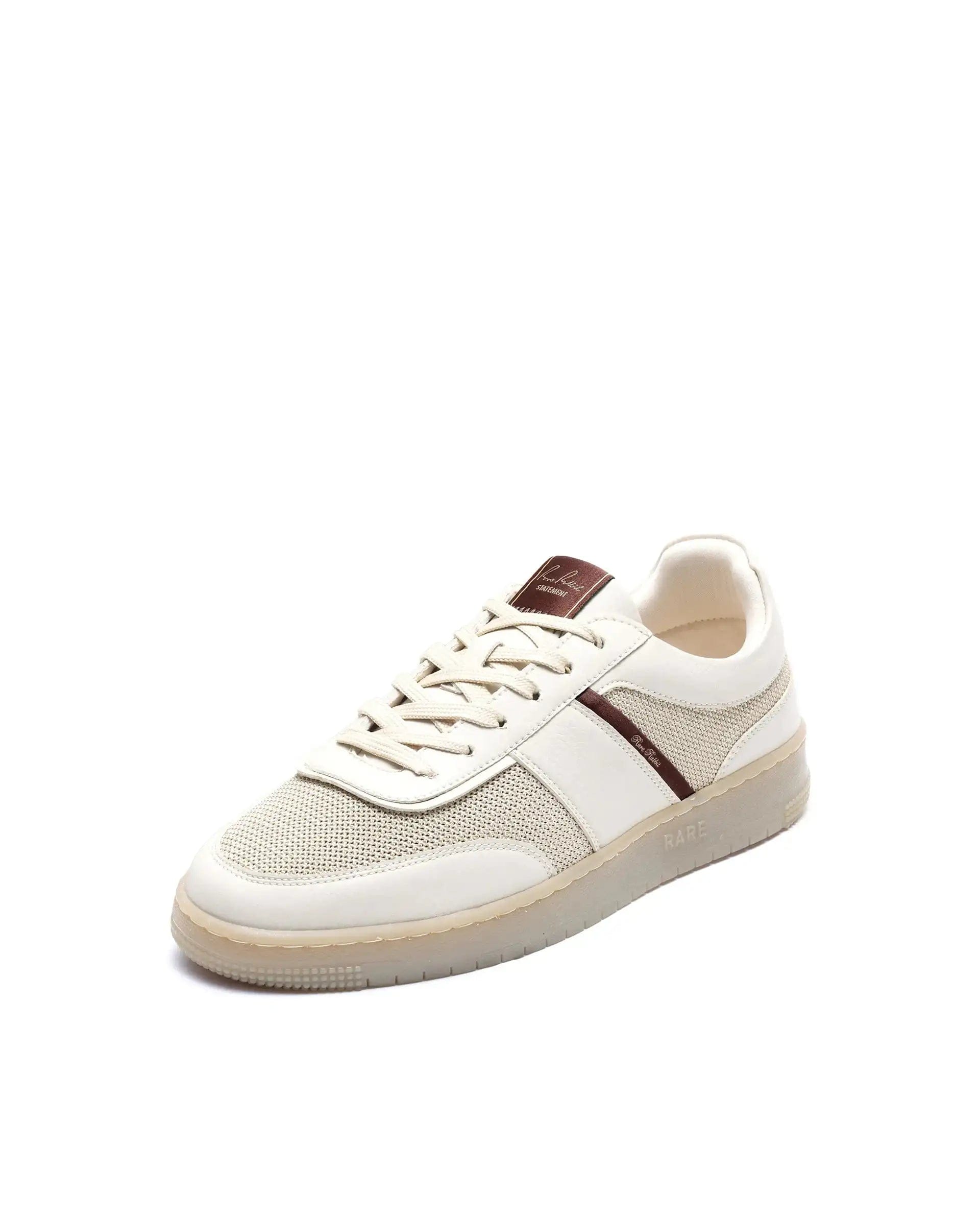RAREZ Rare Rabbit Men's Rubo Beige Micro Leather Sneaker
