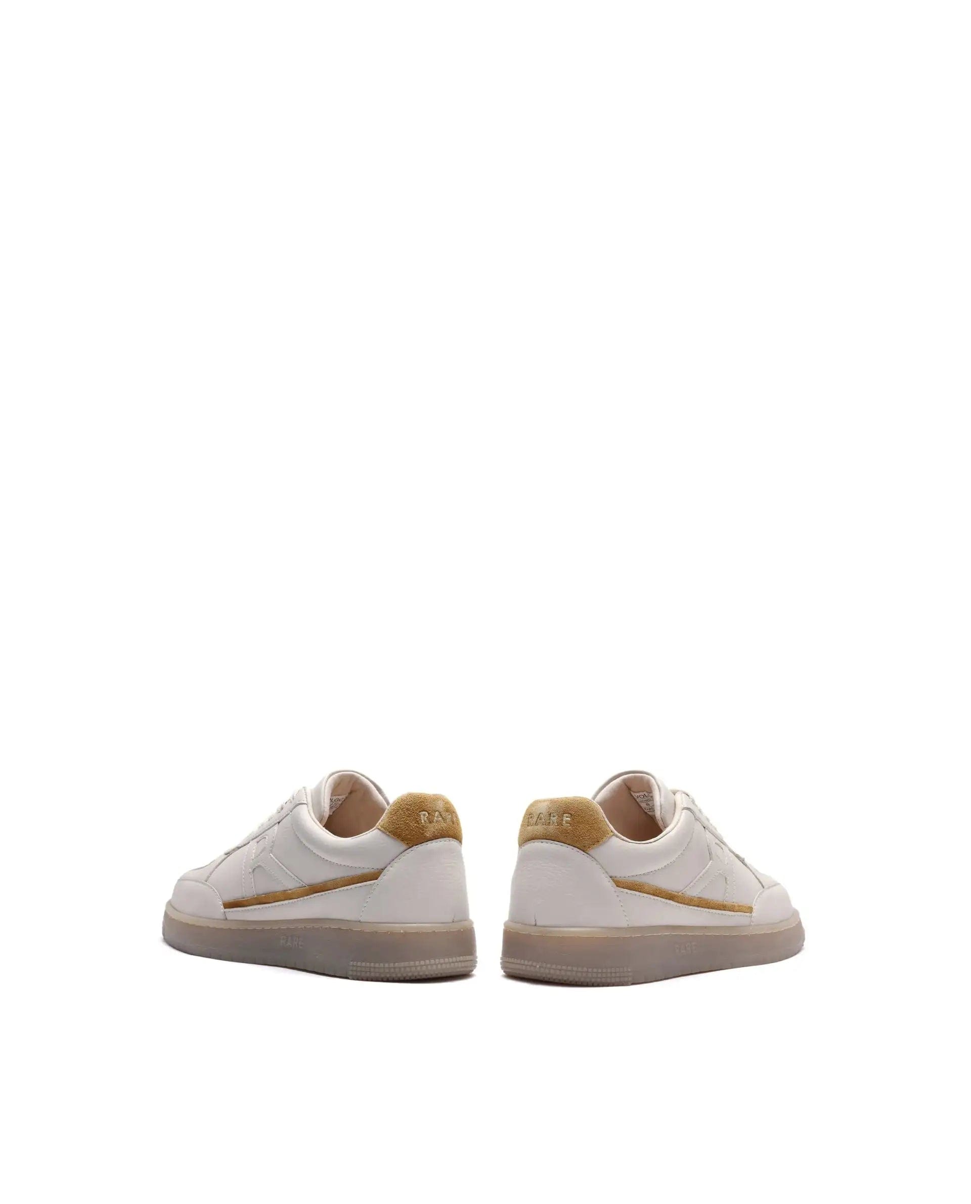 RAREZ Rare Rabbit Men's Volgo Beige Micro Leather Sneaker