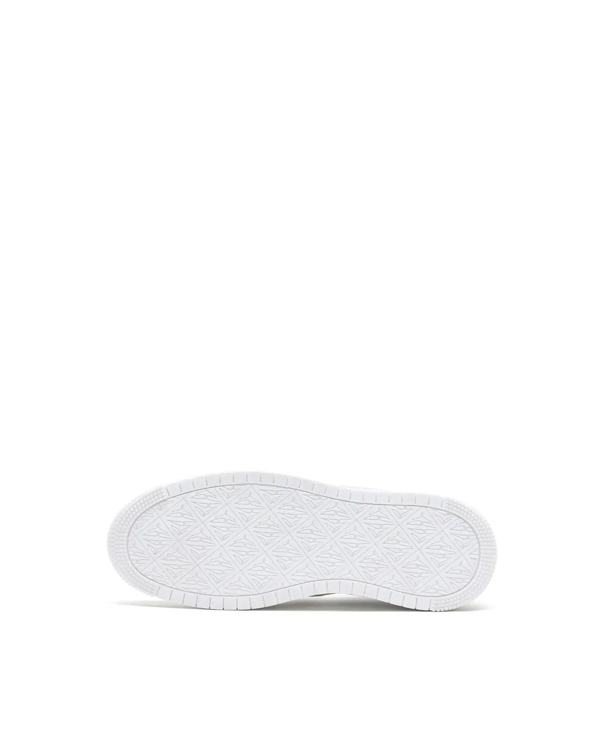 RAREZ Rare Rabbit Men's Volgo White Micro Leather Sneaker