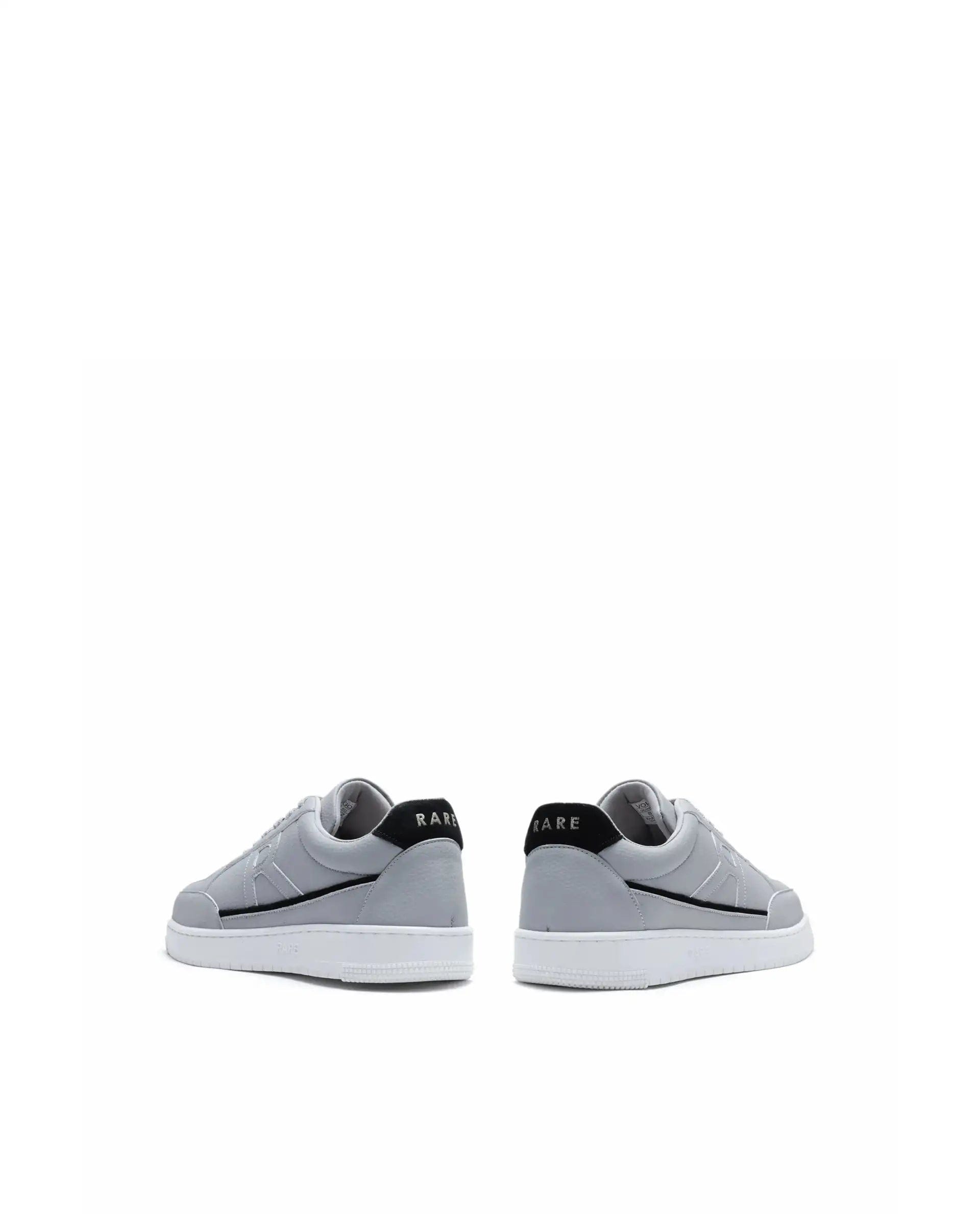 RAREZ Rare Rabbit Men's Volgo Grey Micro Leather Sneaker