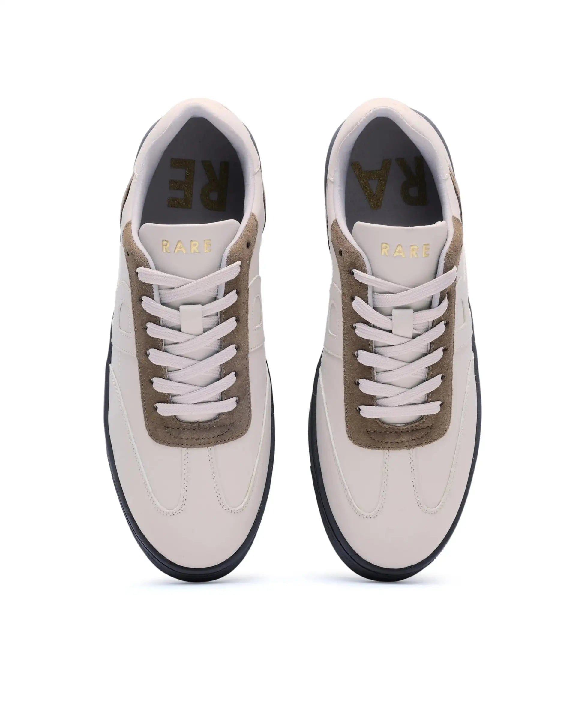 RAREZ Rare Rabbit Men's Marco Brown Micro Leather Sneaker