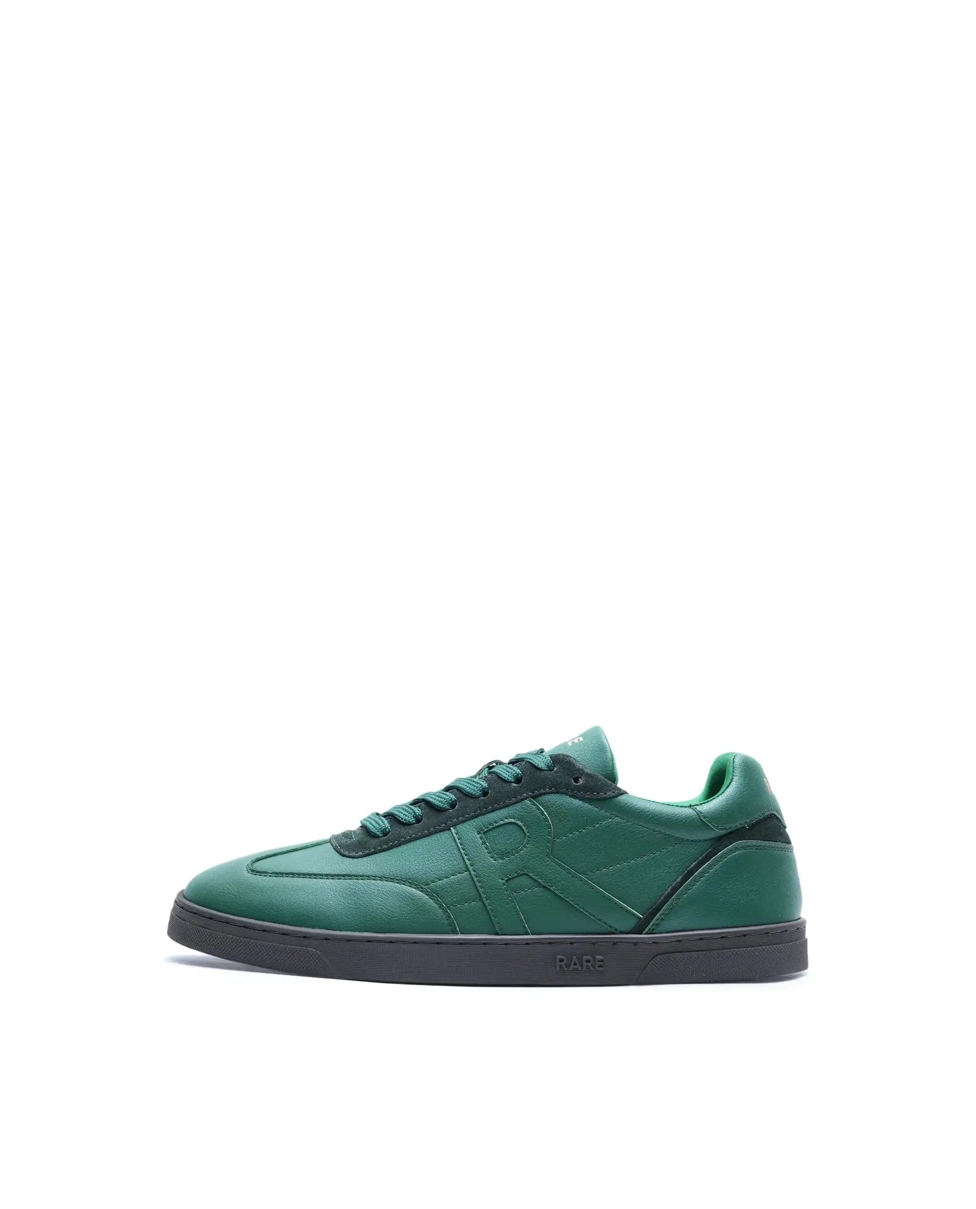 RAREZ Rare Rabbit Men's Marco Green Micro Leather Sneaker