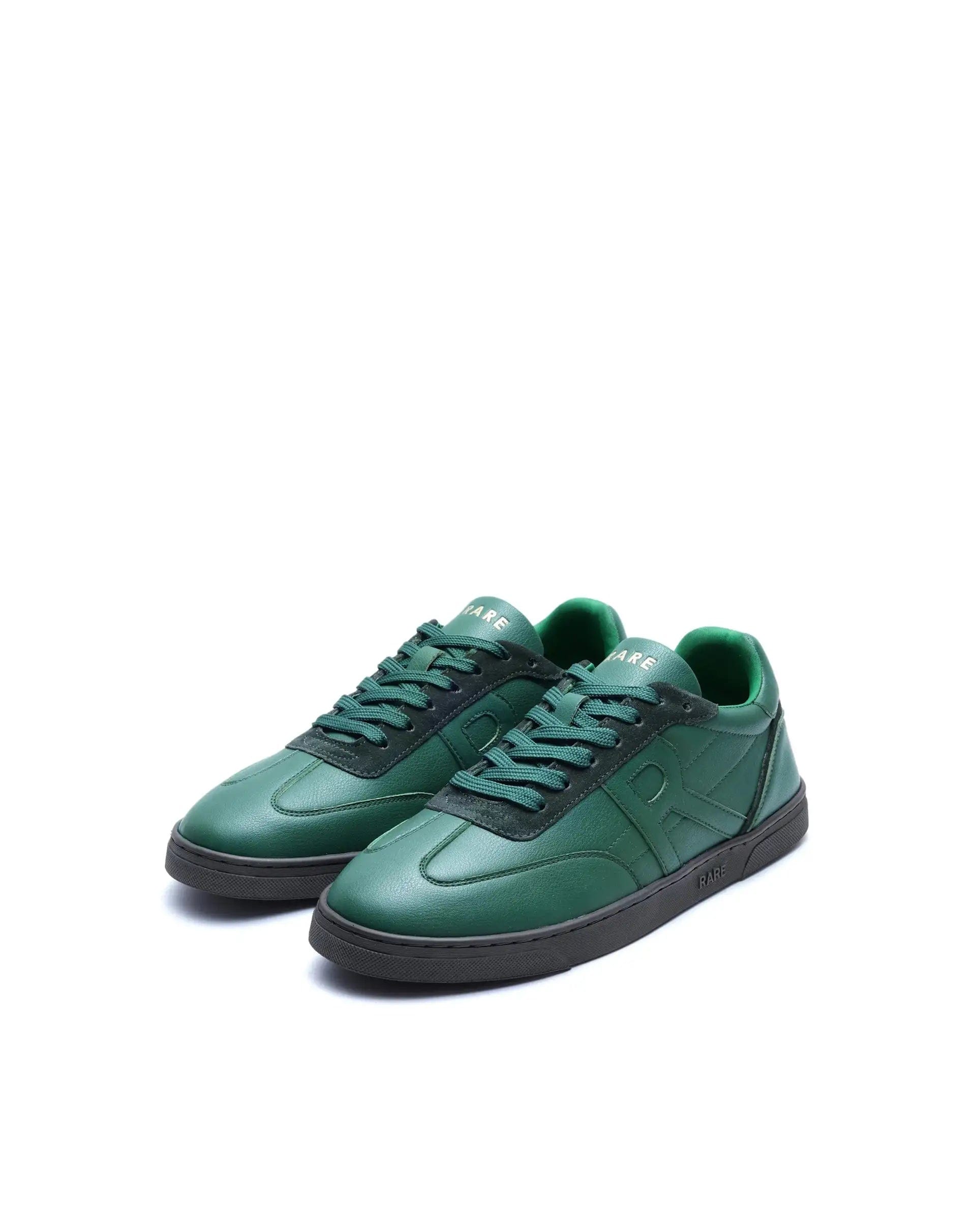 RAREZ Rare Rabbit Men's Marco Green Micro Leather Sneaker