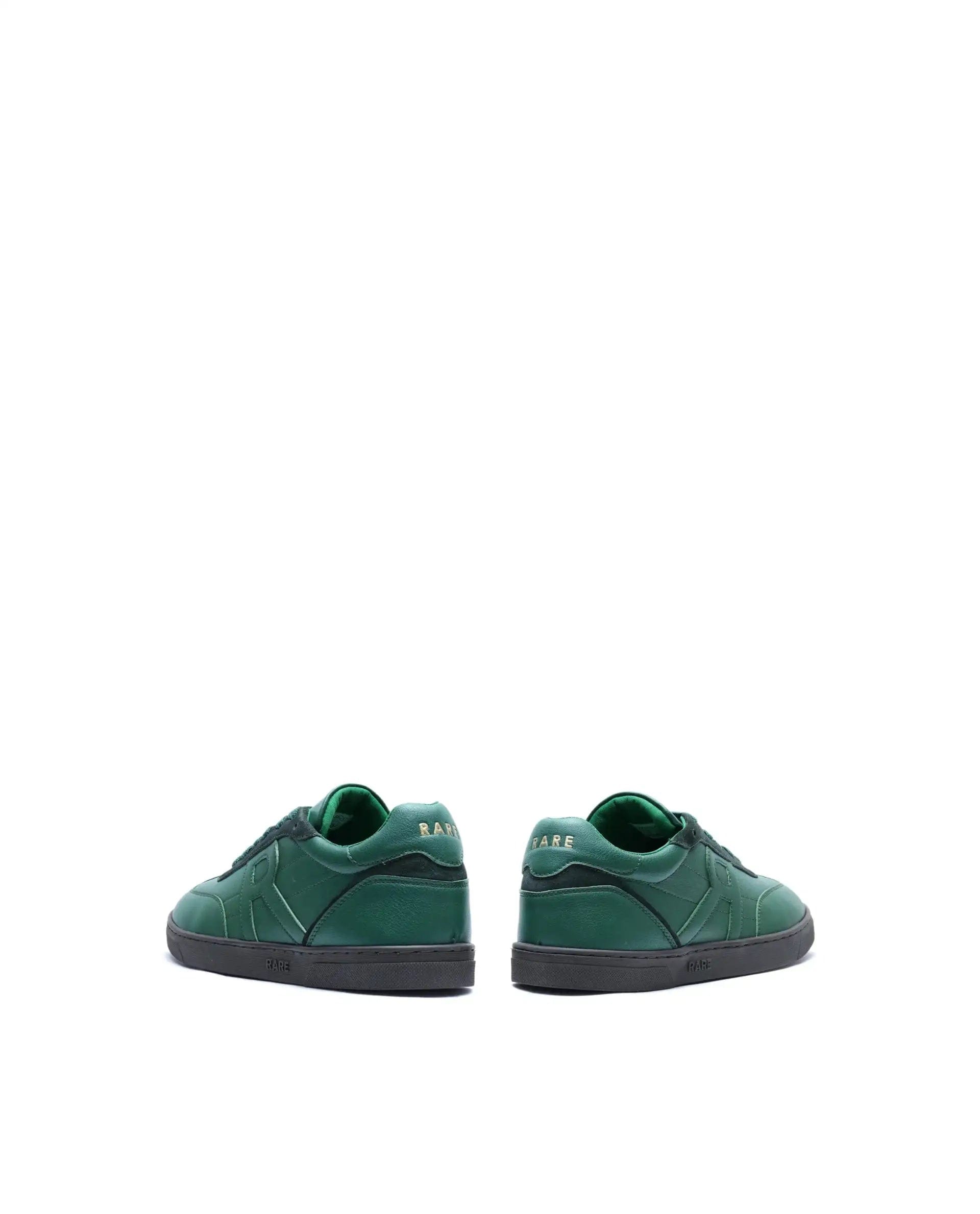 RAREZ Rare Rabbit Men's Marco Green Micro Leather Sneaker