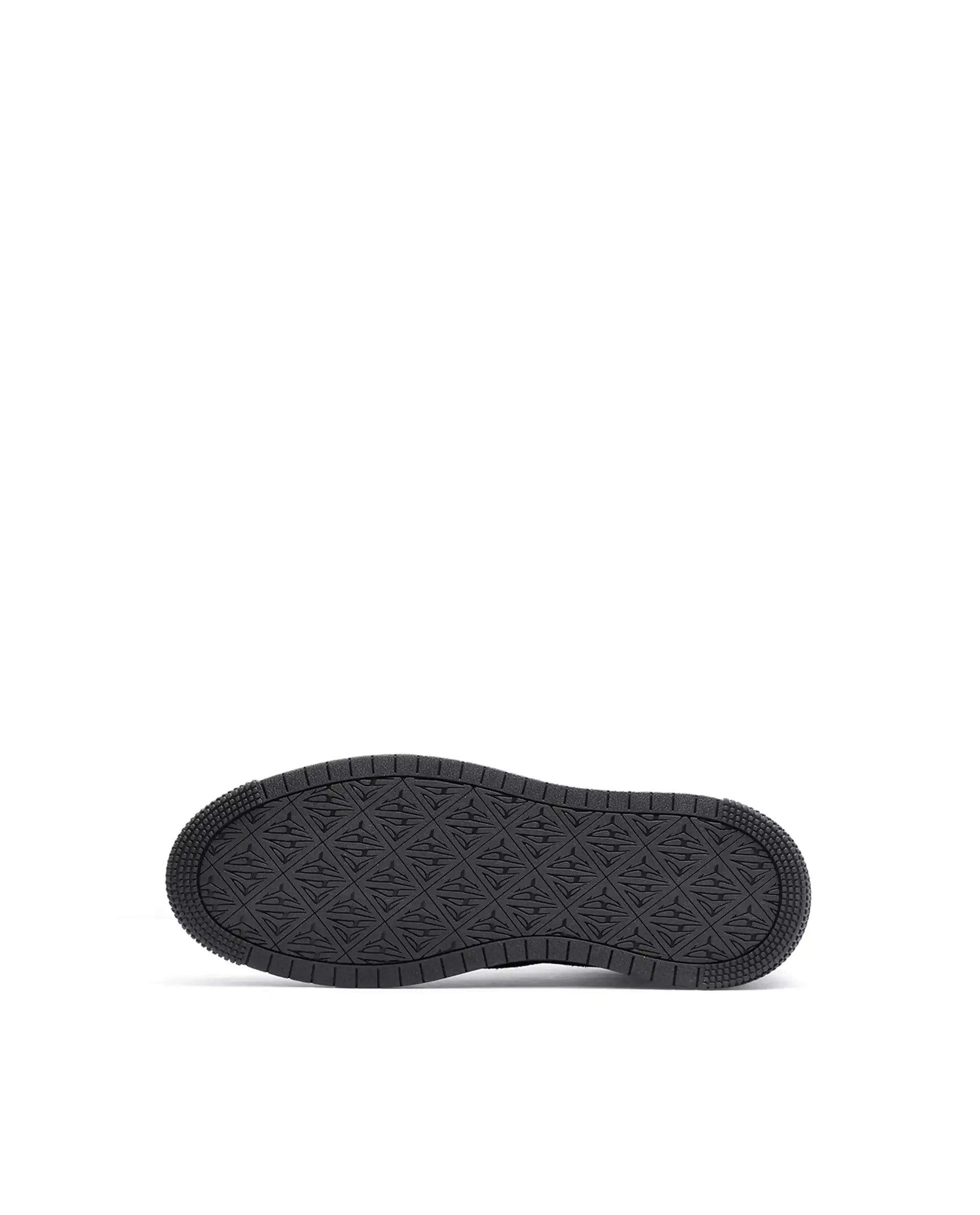 RAREZ Rare Rabbit Men's Aron Black Micro Leather Sneaker