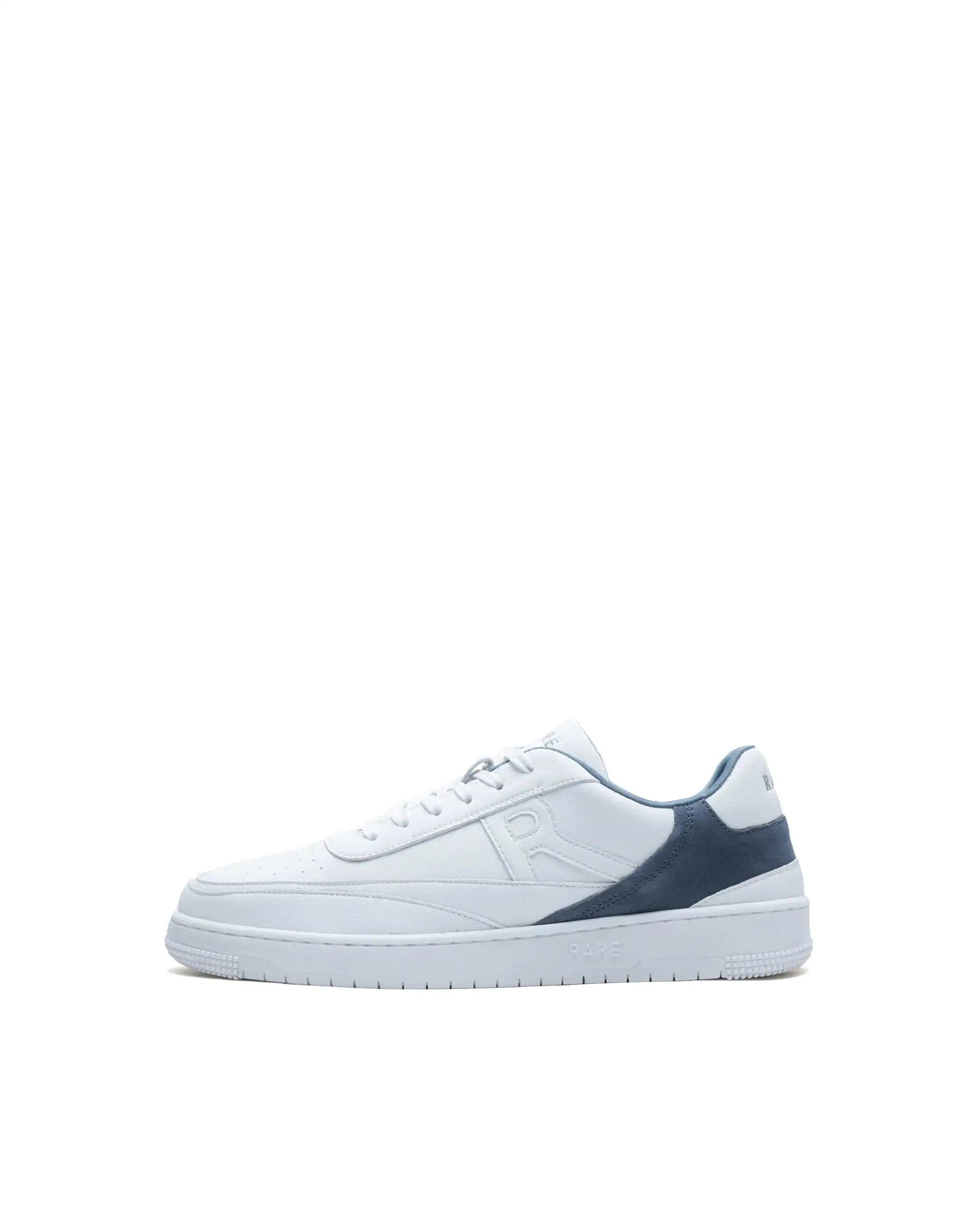 RAREZ Rare Rabbit Men's Aron White Micro Leather Sneaker