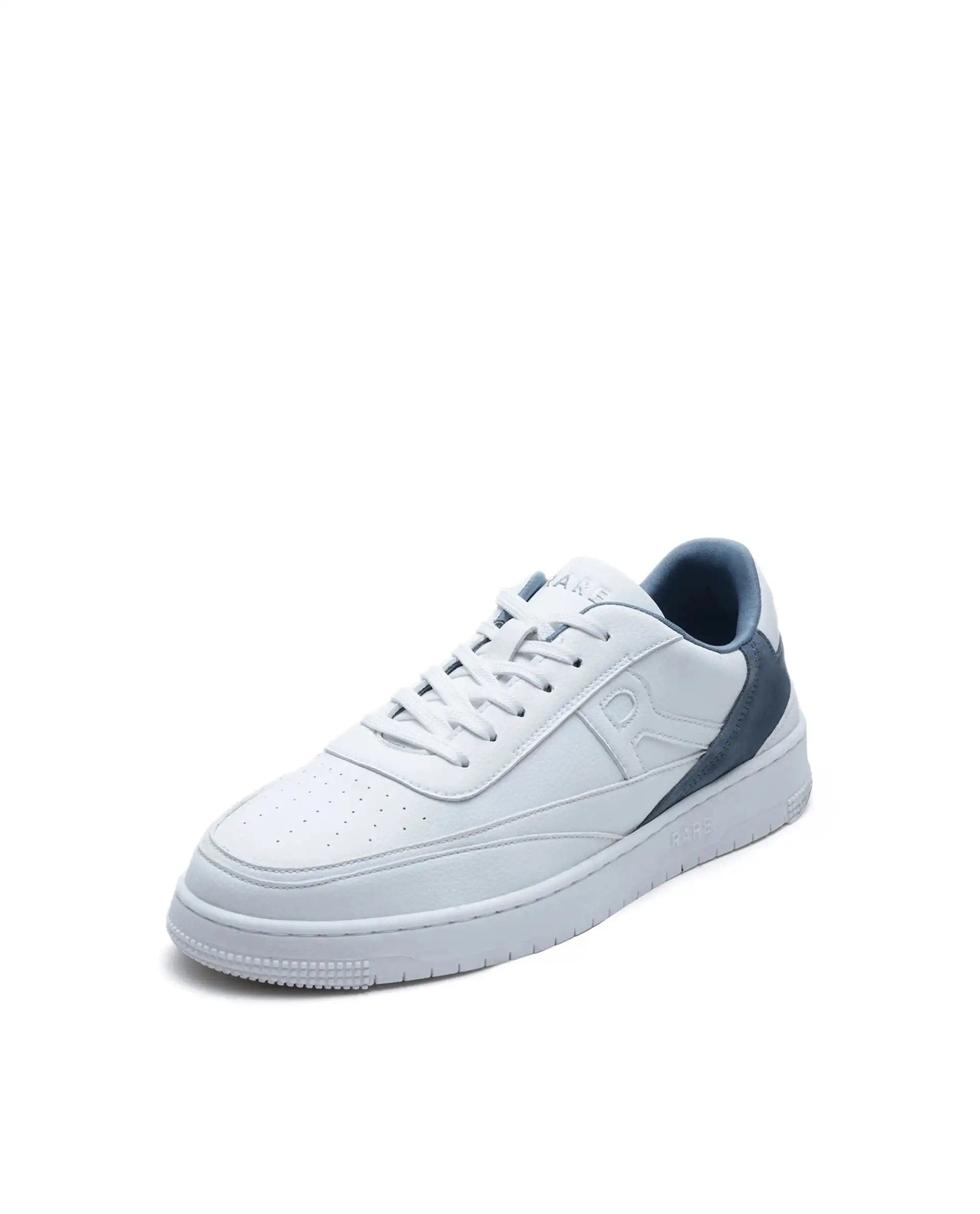 RAREZ Rare Rabbit Men's Aron White Micro Leather Sneaker