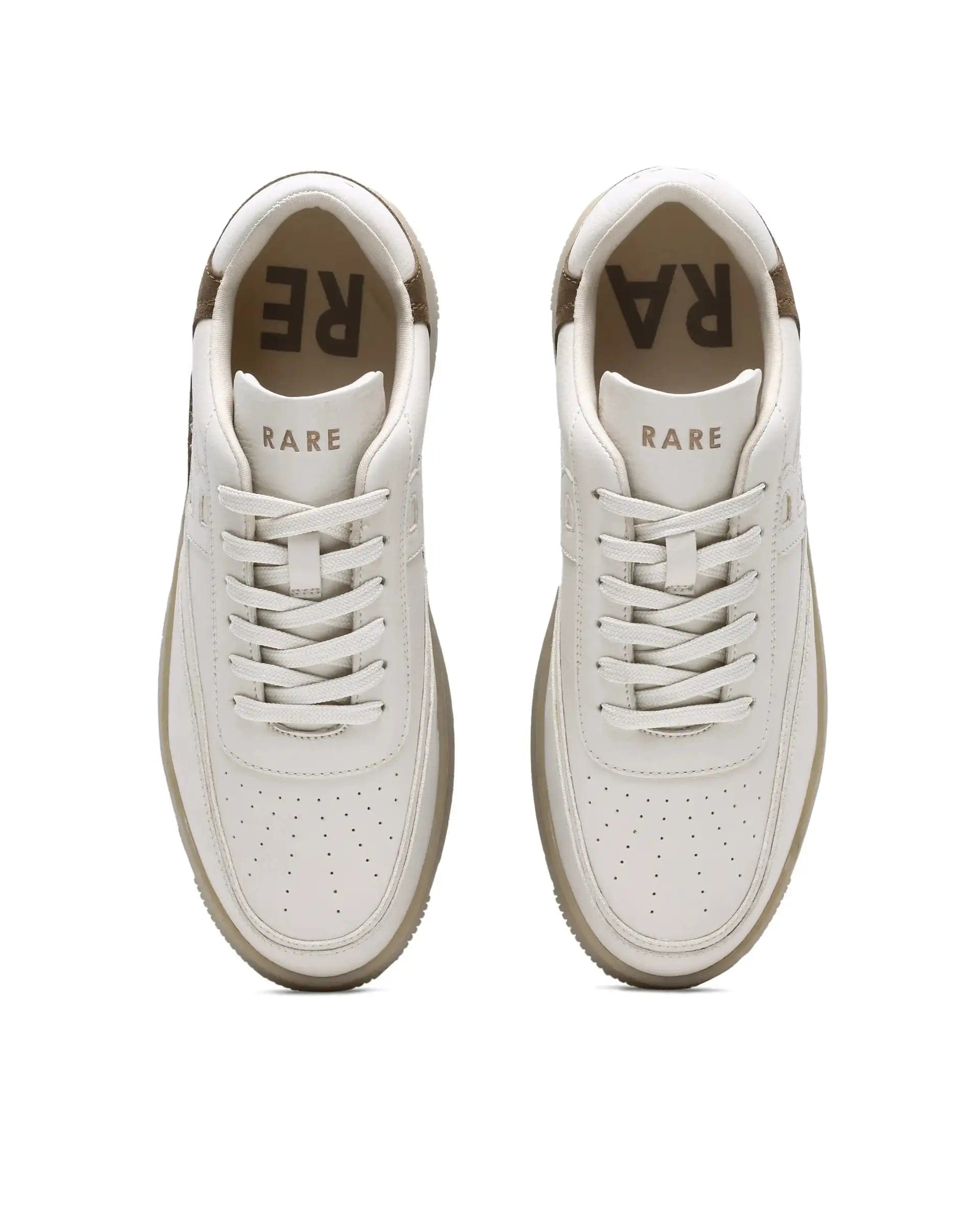RAREZ Rare Rabbit Men's Aron Beige Micro Fiber Leather Sneaker