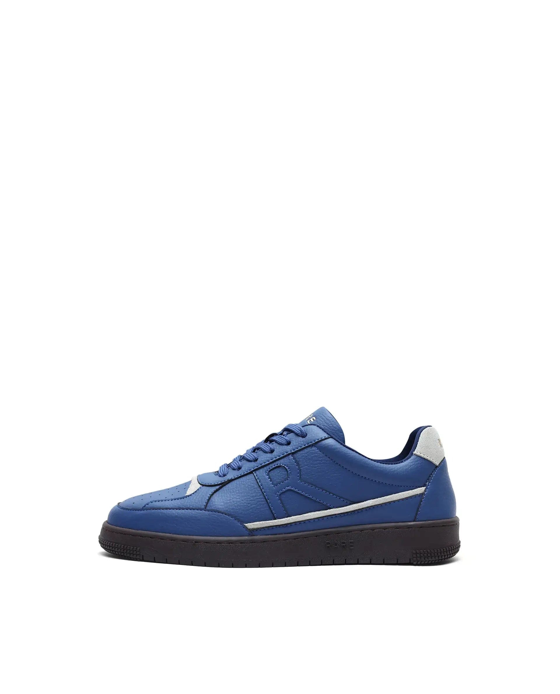 RAREZ Rare Rabbit Men's Volgo Navy Micro Leather Sneaker