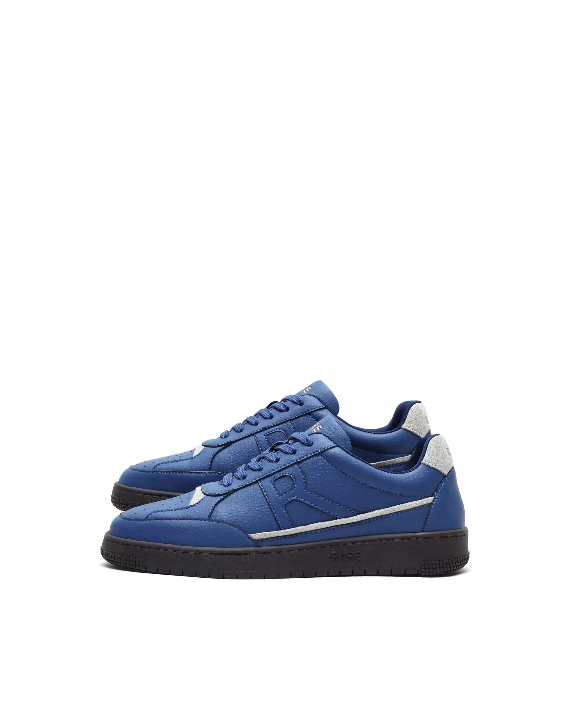 RAREZ Rare Rabbit Men's Volgo Navy Micro Leather Sneaker