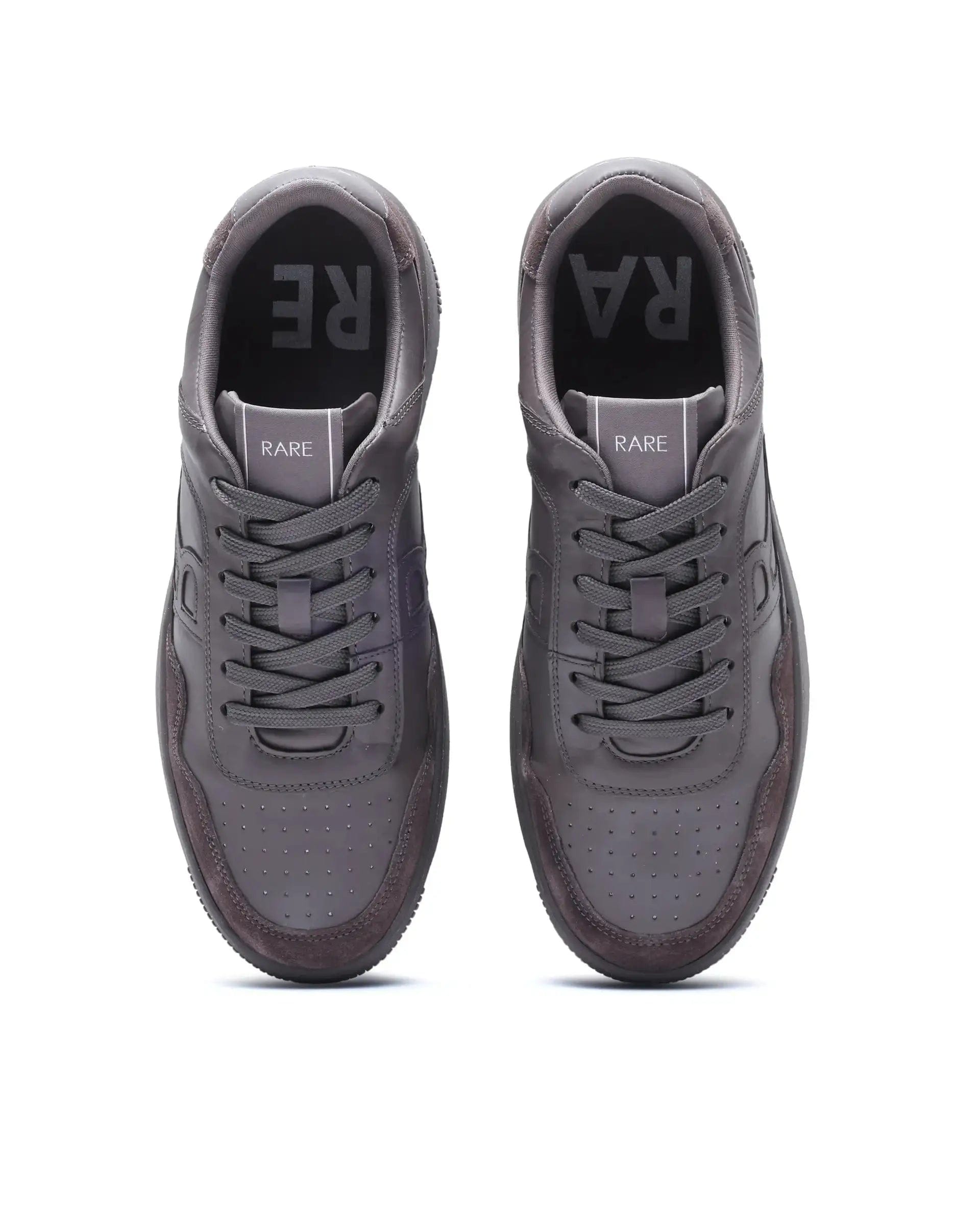RAREZ Rare Rabbit Men's Elysium Dark Grey Lace - Up Closure Sneaker