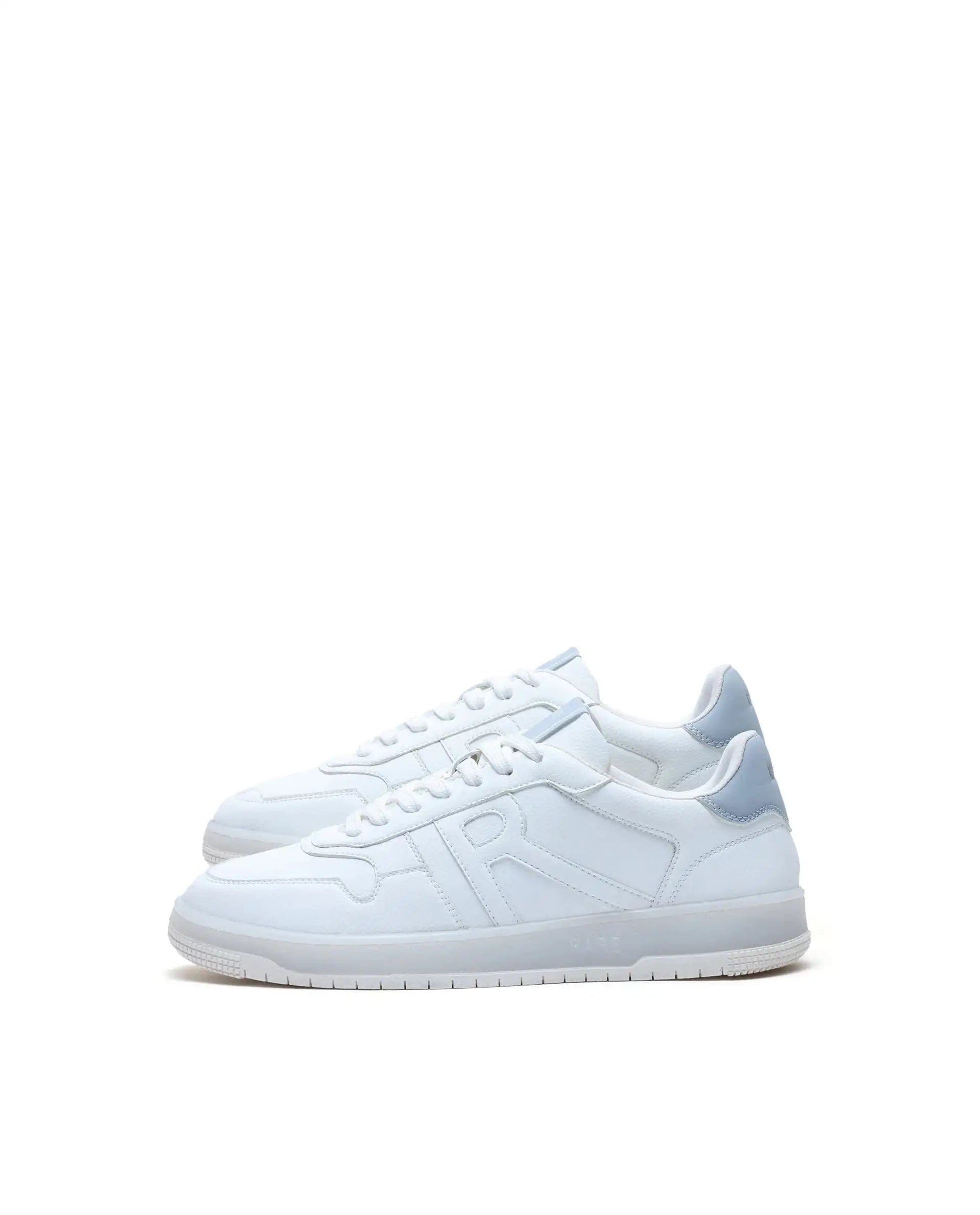 RAREZ Rare Rabbit Men's Solara White Lace - Up Closure Micro Leather Sneaker