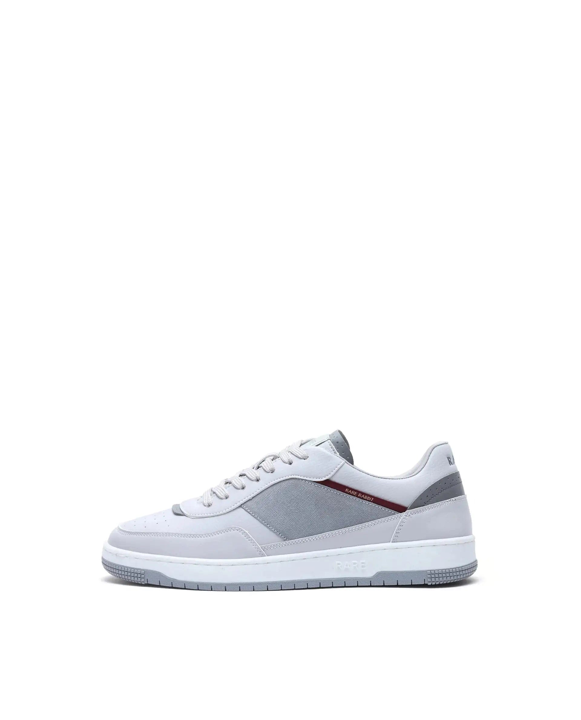 RAREZ Rare Rabbit Men's Imperia Grey Micro Fiber Lace - Up Closure Sneaker