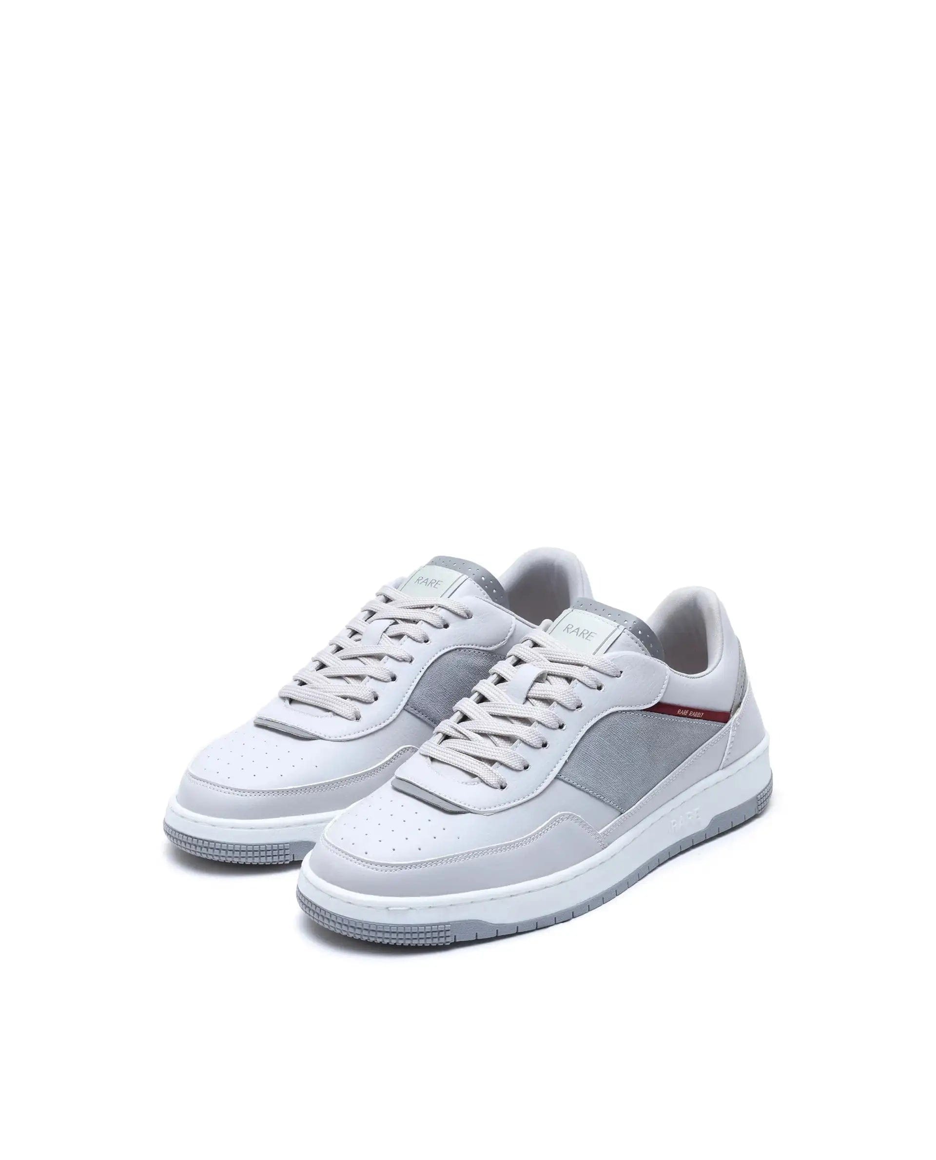 RAREZ Rare Rabbit Men's Imperia Grey Micro Fiber Lace - Up Closure Sneaker