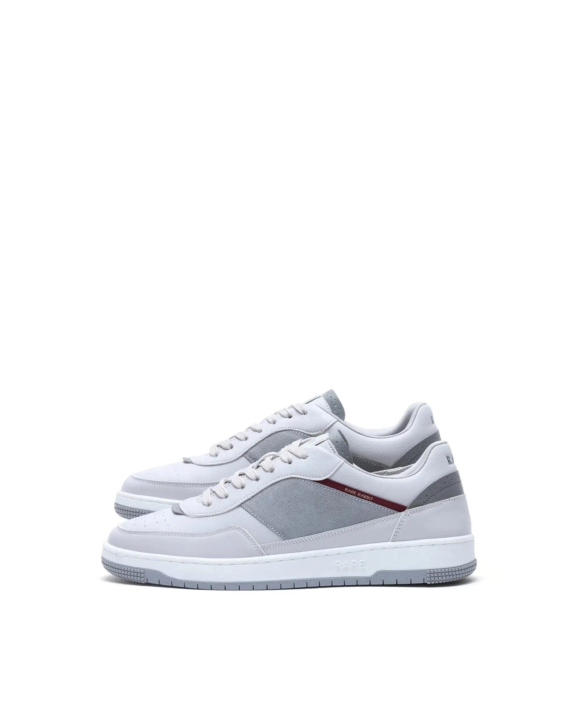 RAREZ Rare Rabbit Men's Imperia Grey Micro Fiber Lace - Up Closure Sneaker