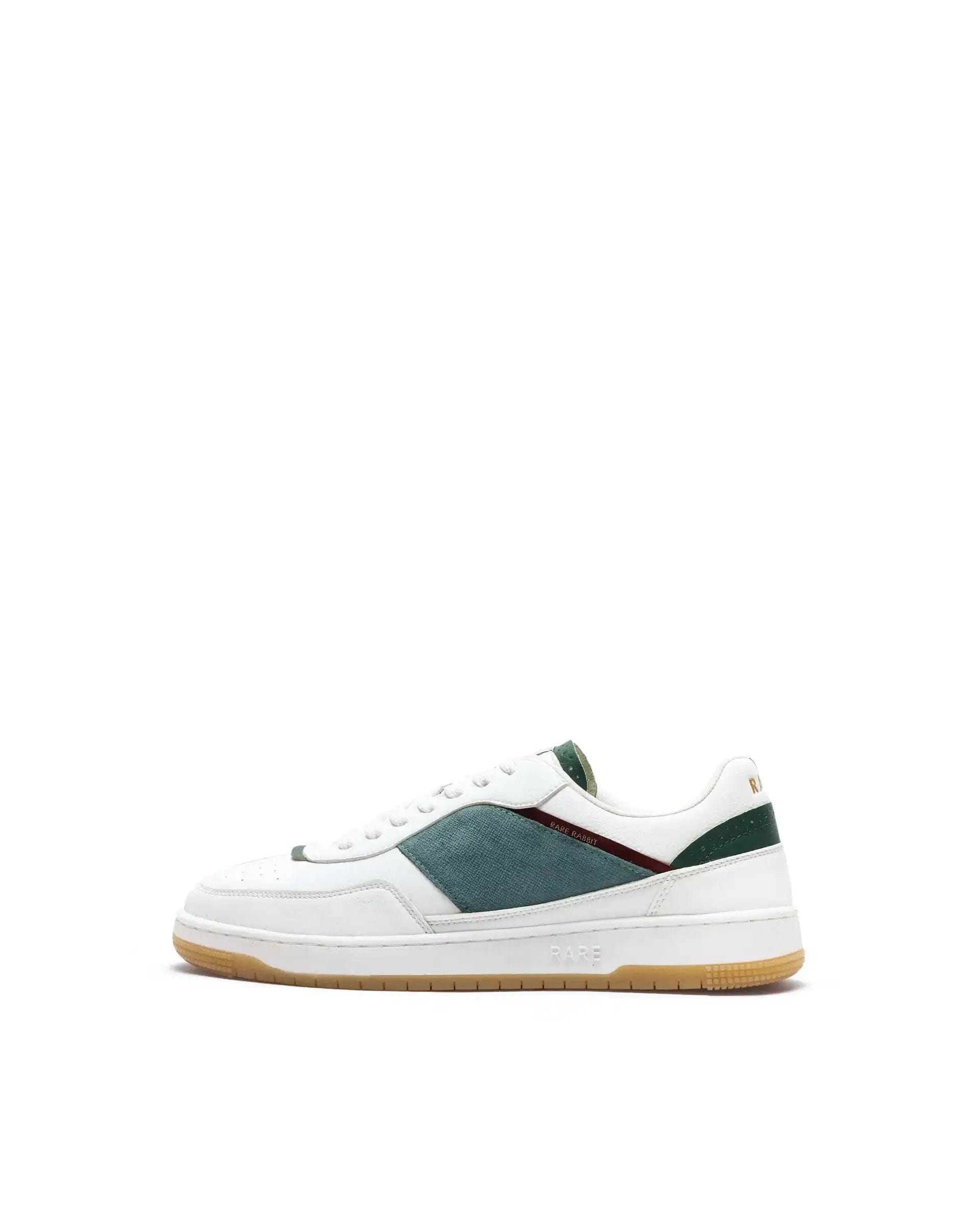 RAREZ Rare Rabbit Men's Imperia White Micro Fiber Lace - Up Closure Sneaker