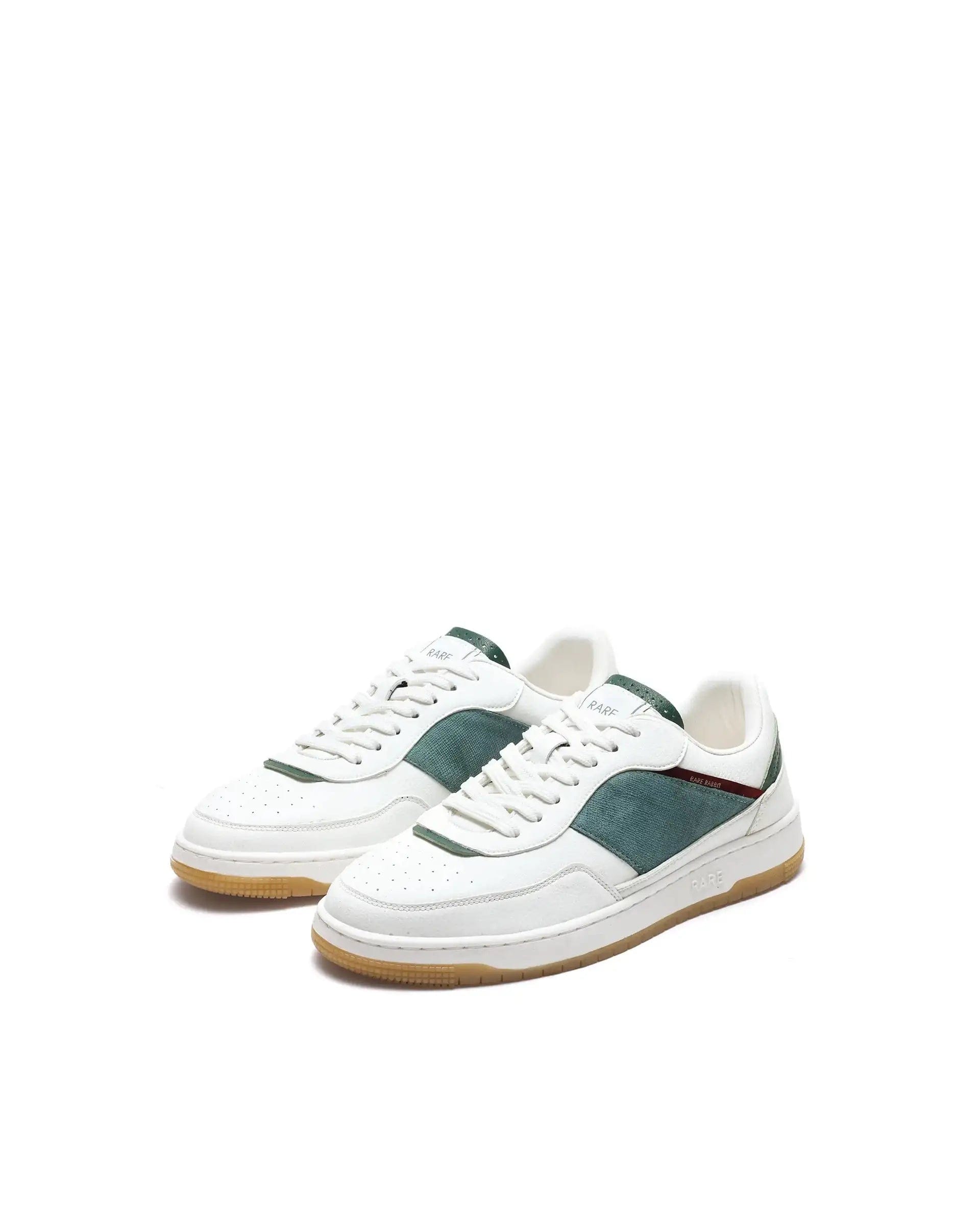 RAREZ Rare Rabbit Men's Imperia White Micro Fiber Lace - Up Closure Sneaker