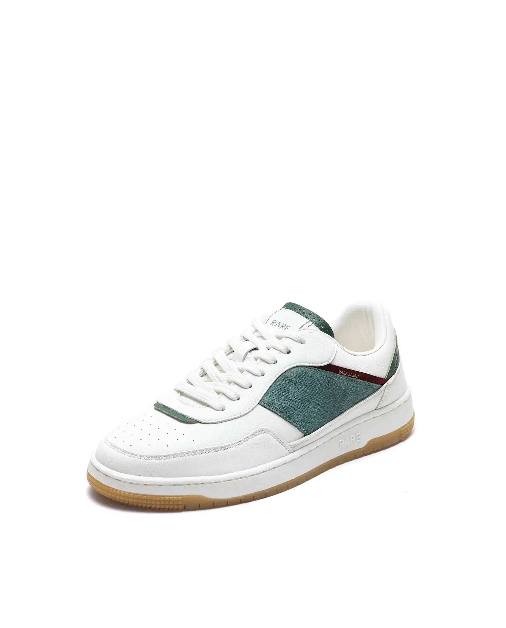 RAREZ Rare Rabbit Men's Imperia White Micro Fiber Lace - Up Closure Sneaker