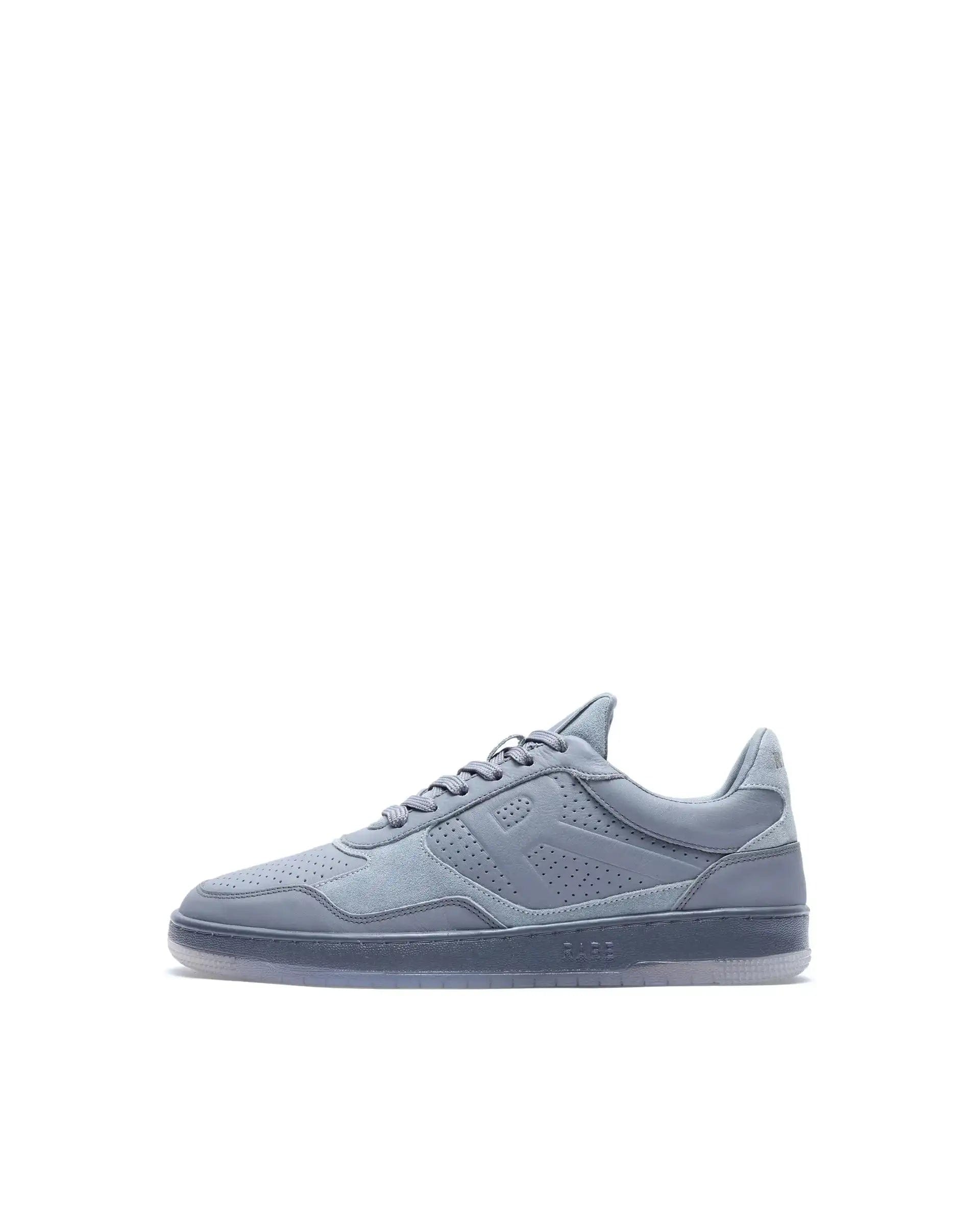 RAREZ Rare Rabbit Men's Reven Grey Lace - Up Closure Leather Sneaker