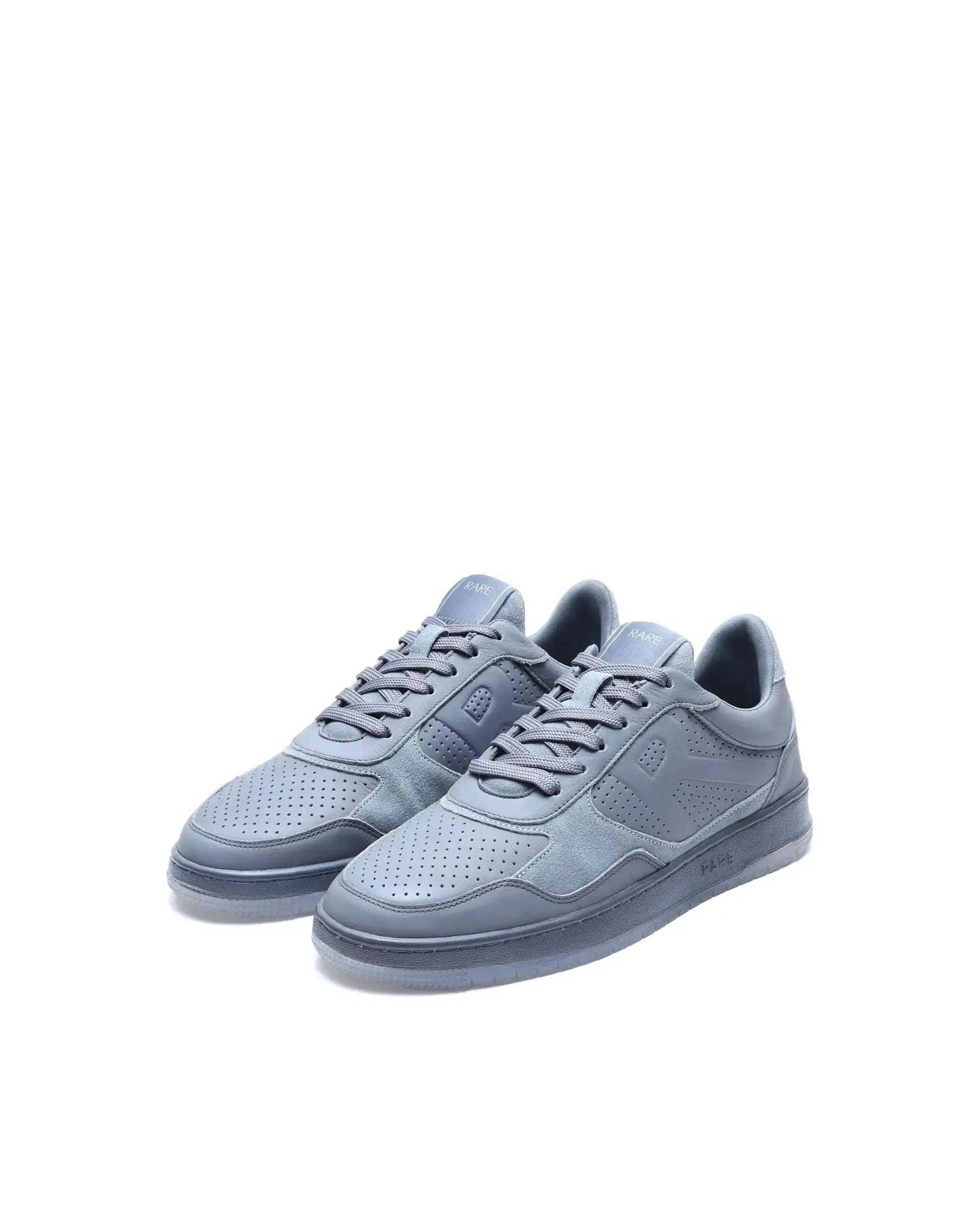 RAREZ Rare Rabbit Men's Reven Grey Lace - Up Closure Leather Sneaker