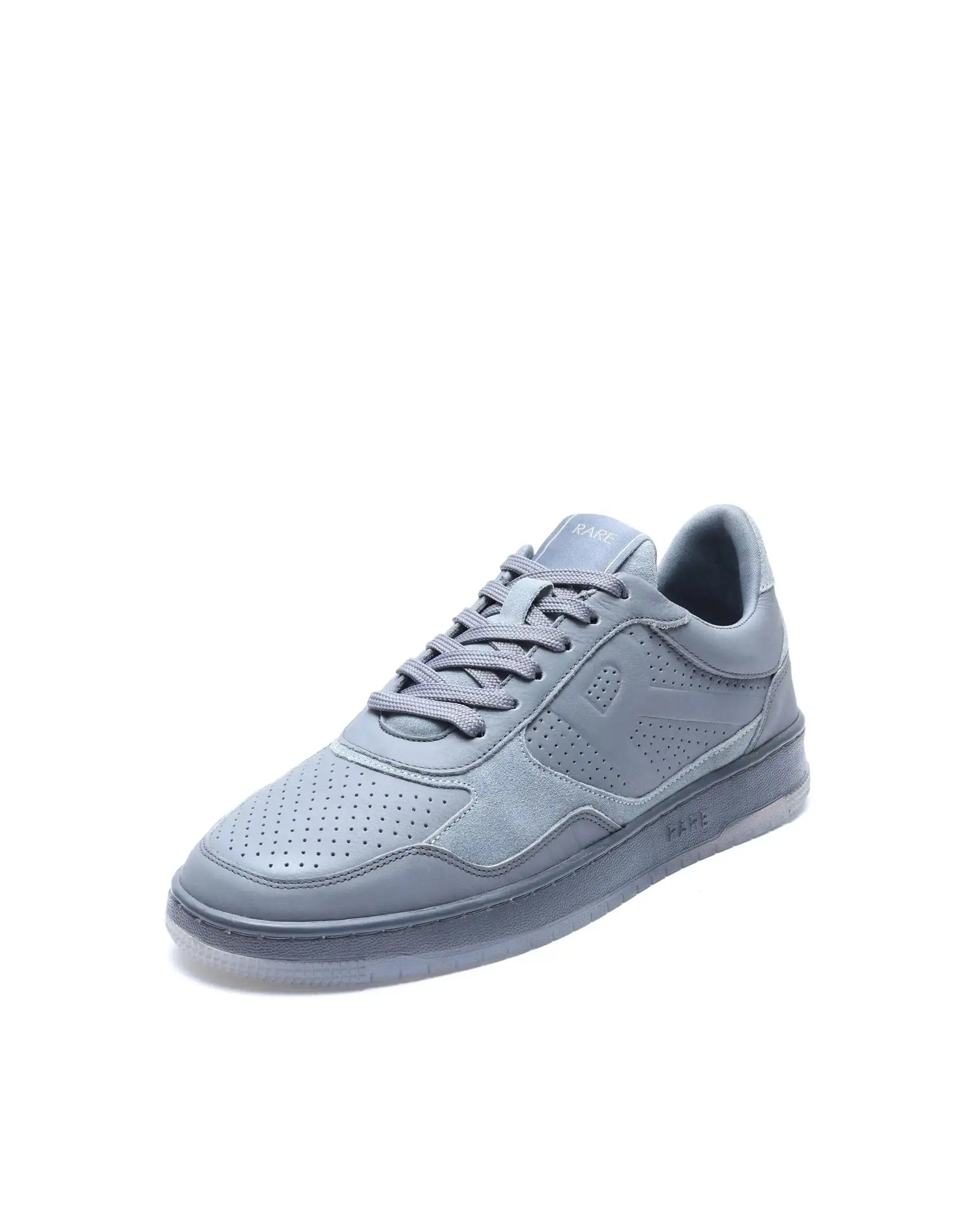RAREZ Rare Rabbit Men's Reven Grey Lace - Up Closure Leather Sneaker