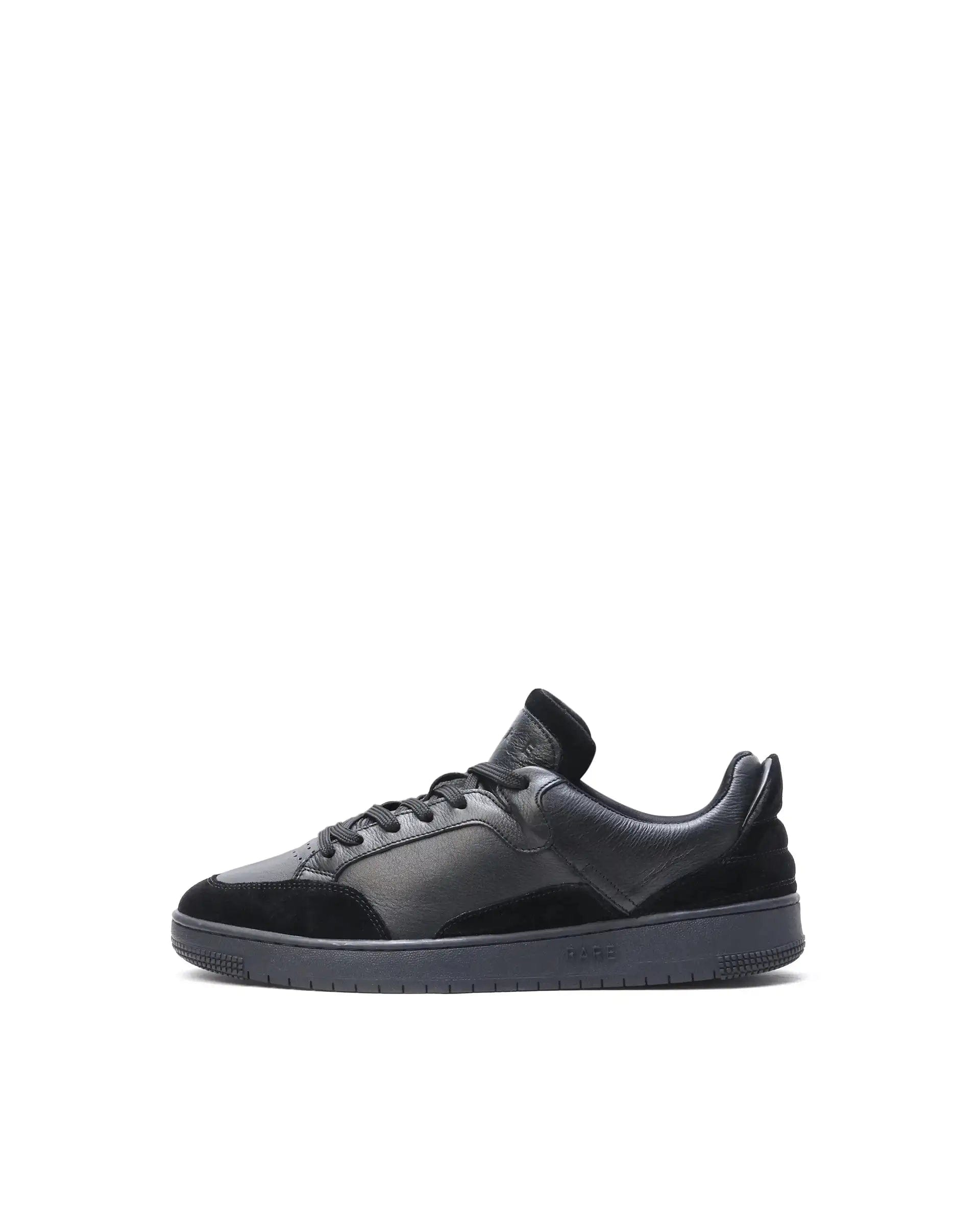 RAREZ Rare Rabbit Men's Lip Black Lace - Up Closure Leather Sneaker