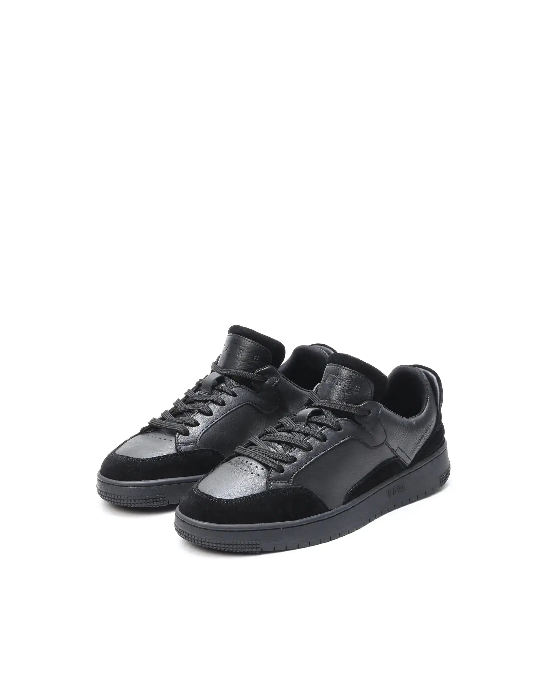RAREZ Rare Rabbit Men's Lip Black Lace - Up Closure Leather Sneaker