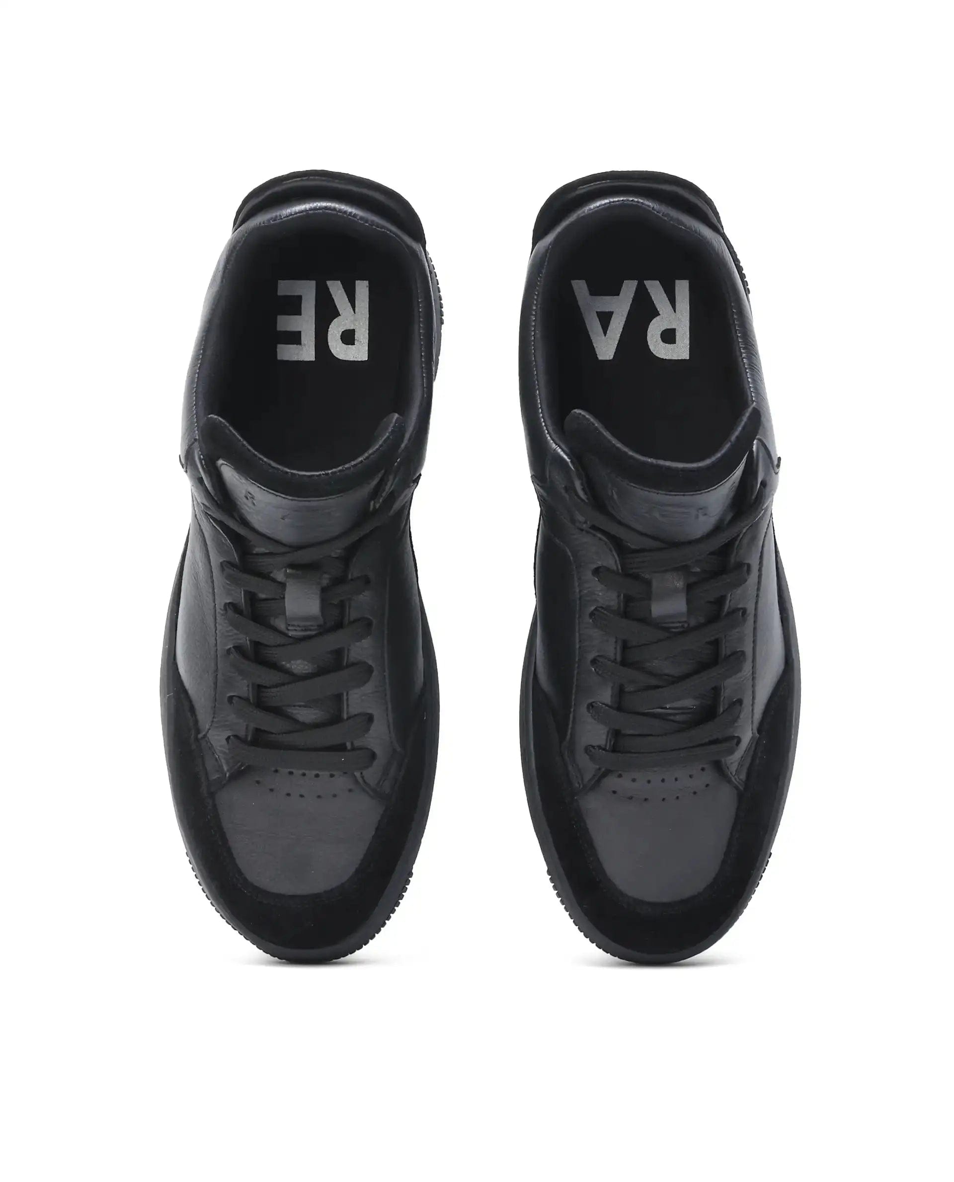 RAREZ Rare Rabbit Men's Lip Black Lace - Up Closure Leather Sneaker
