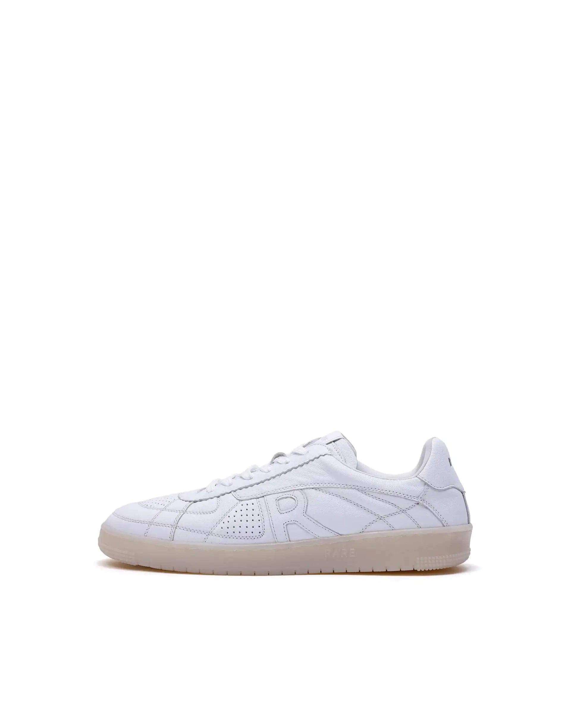RAREZ Rare Rabbit Men's Rango White Leather Lace - Up Closure Sneaker
