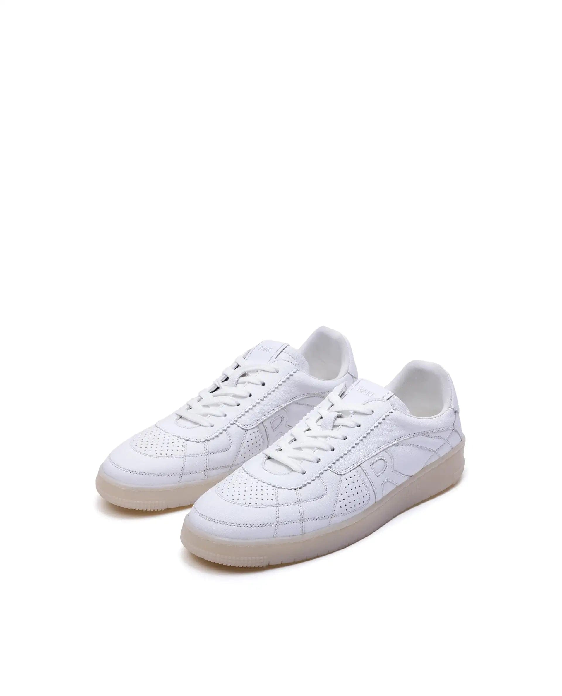 RAREZ Rare Rabbit Men's Rango White Leather Lace - Up Closure Sneaker