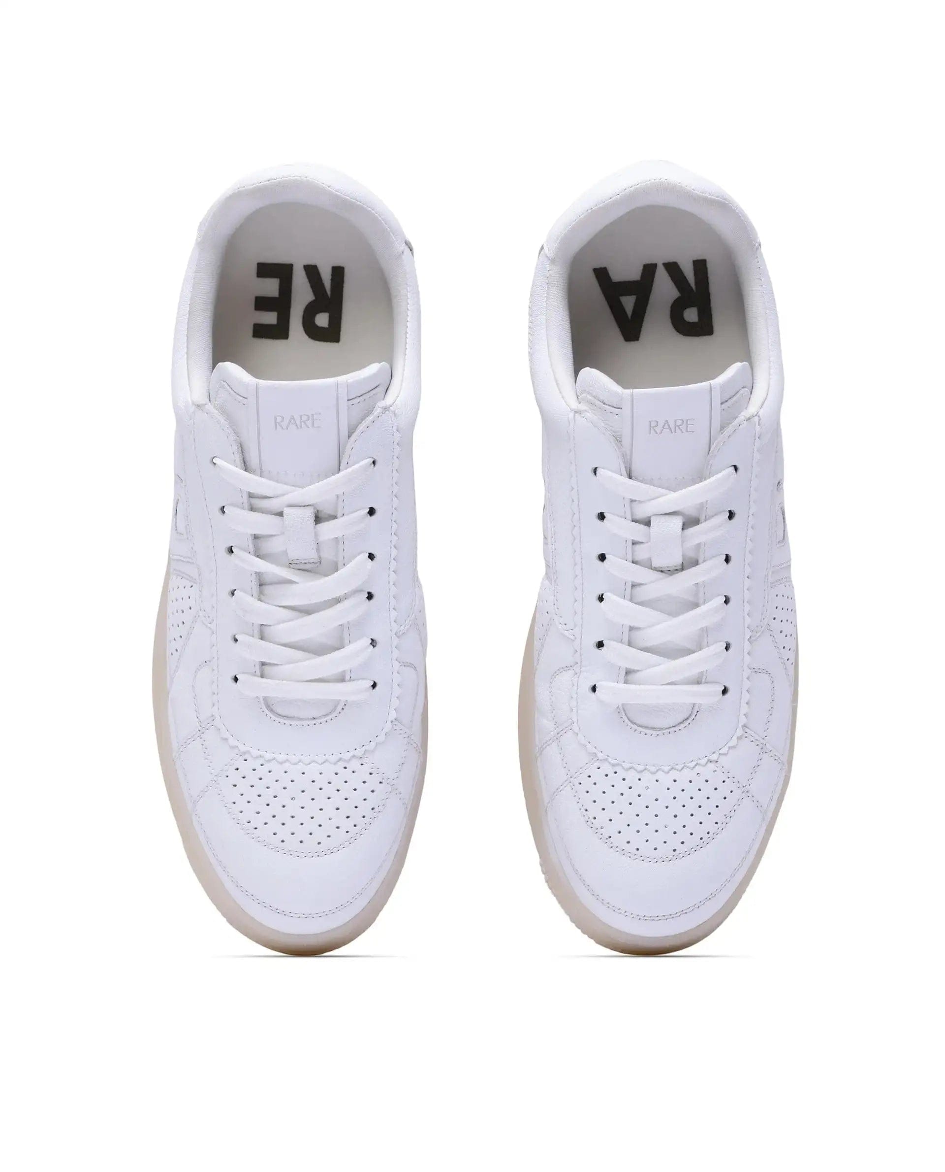 RAREZ Rare Rabbit Men's Rango White Leather Lace - Up Closure Sneaker