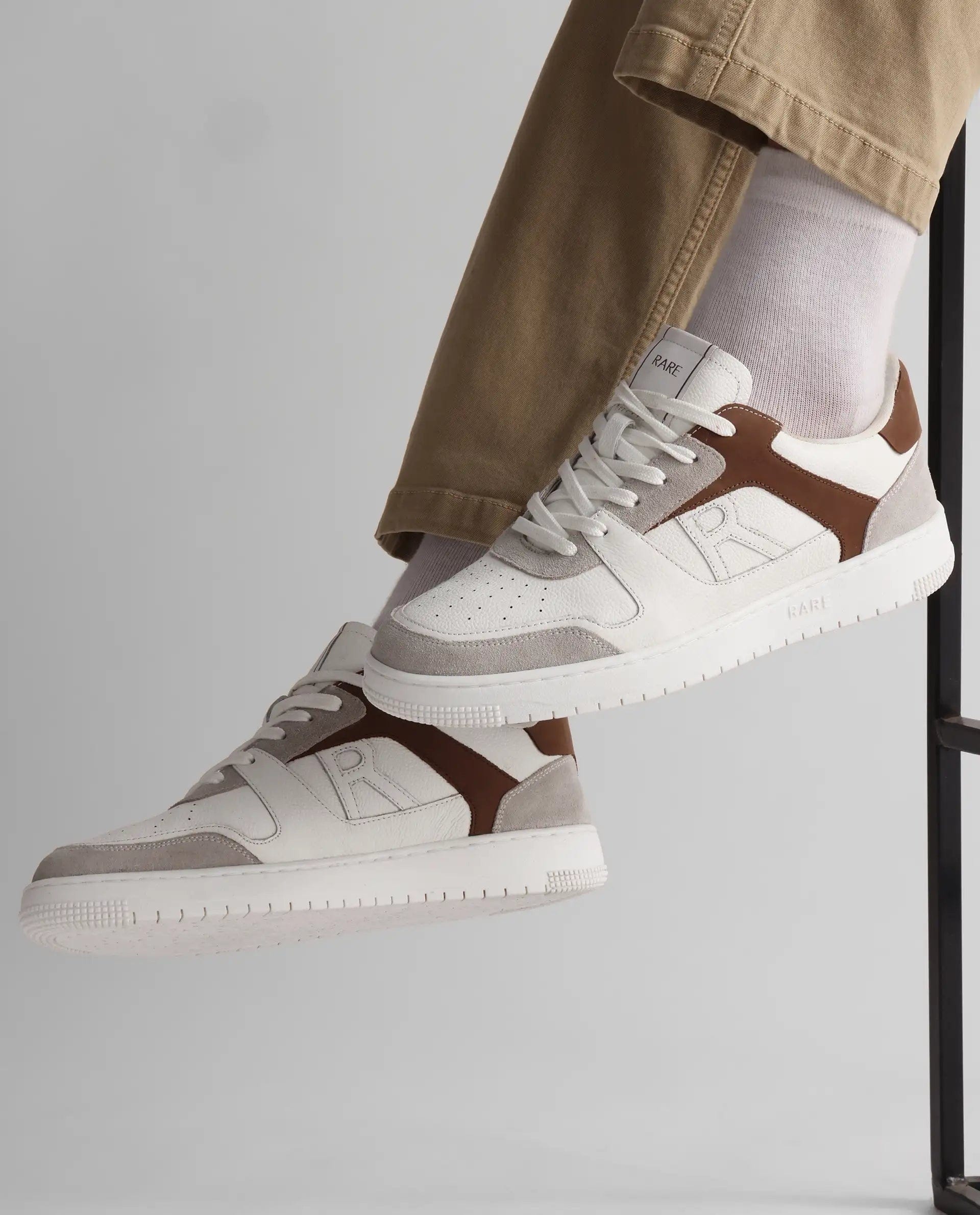 RAREZ Rare Rabbit Men's Zouk Brown Lace - Up Closure Sneaker