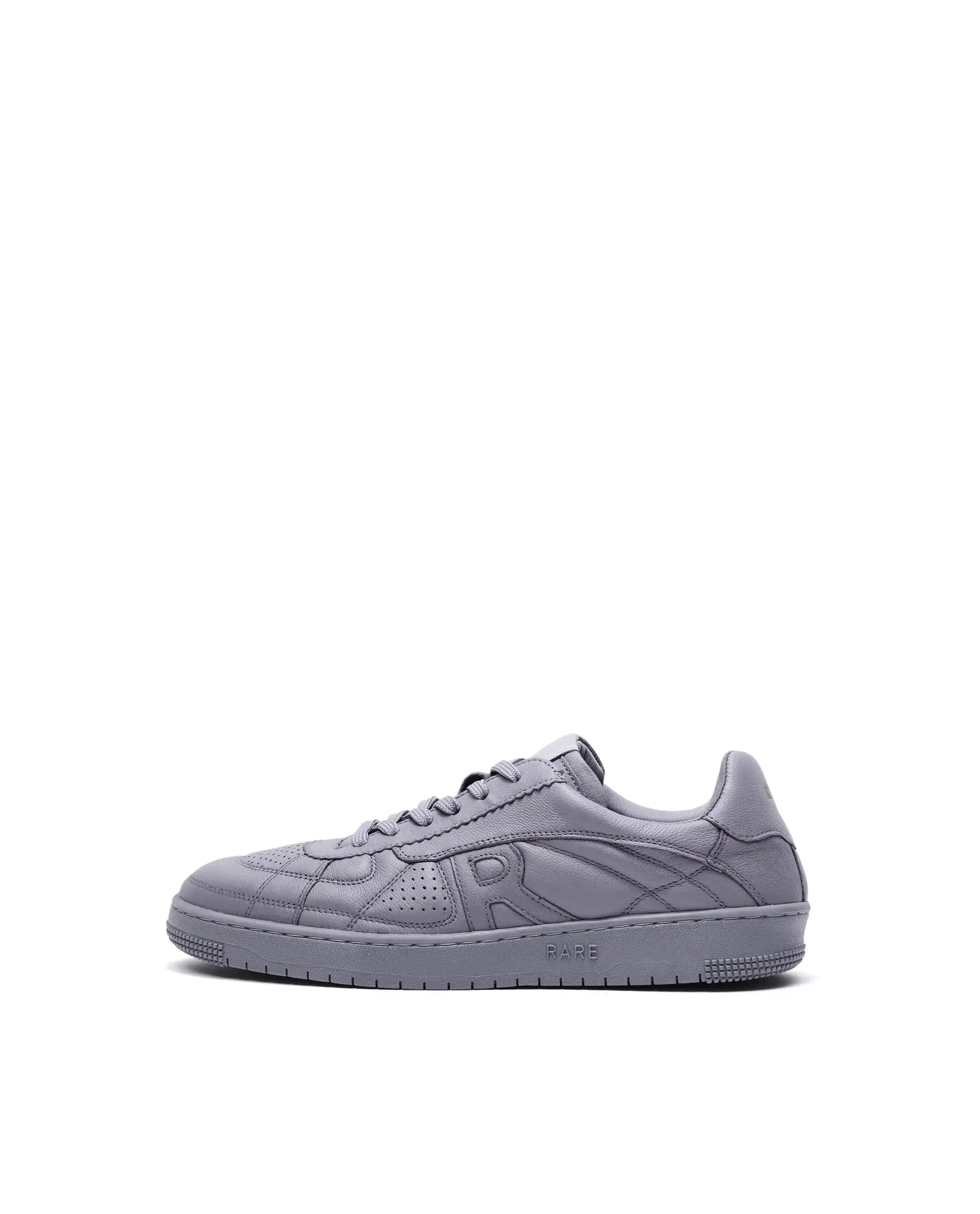 RAREZ Rare Rabbit Men's Rango Grey Leather Lace - Up Closure Sneaker