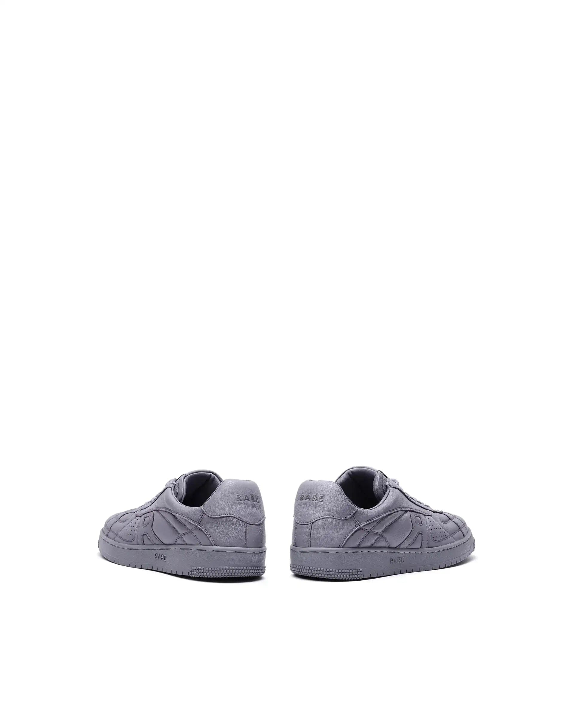 RAREZ Rare Rabbit Men's Rango Grey Leather Lace - Up Closure Sneaker