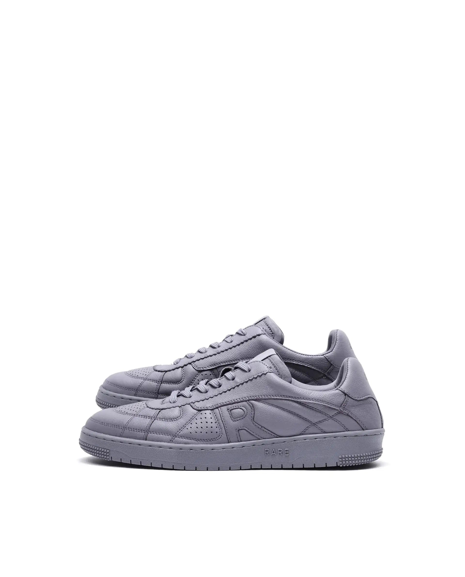 RAREZ Rare Rabbit Men's Rango Grey Leather Lace - Up Closure Sneaker