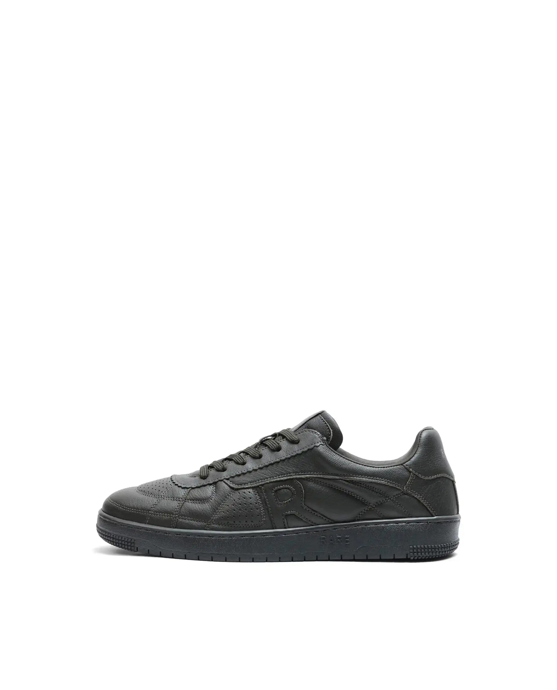 RAREZ Rare Rabbit Men's Rango Olive Leather Lace - Up Closure Sneaker