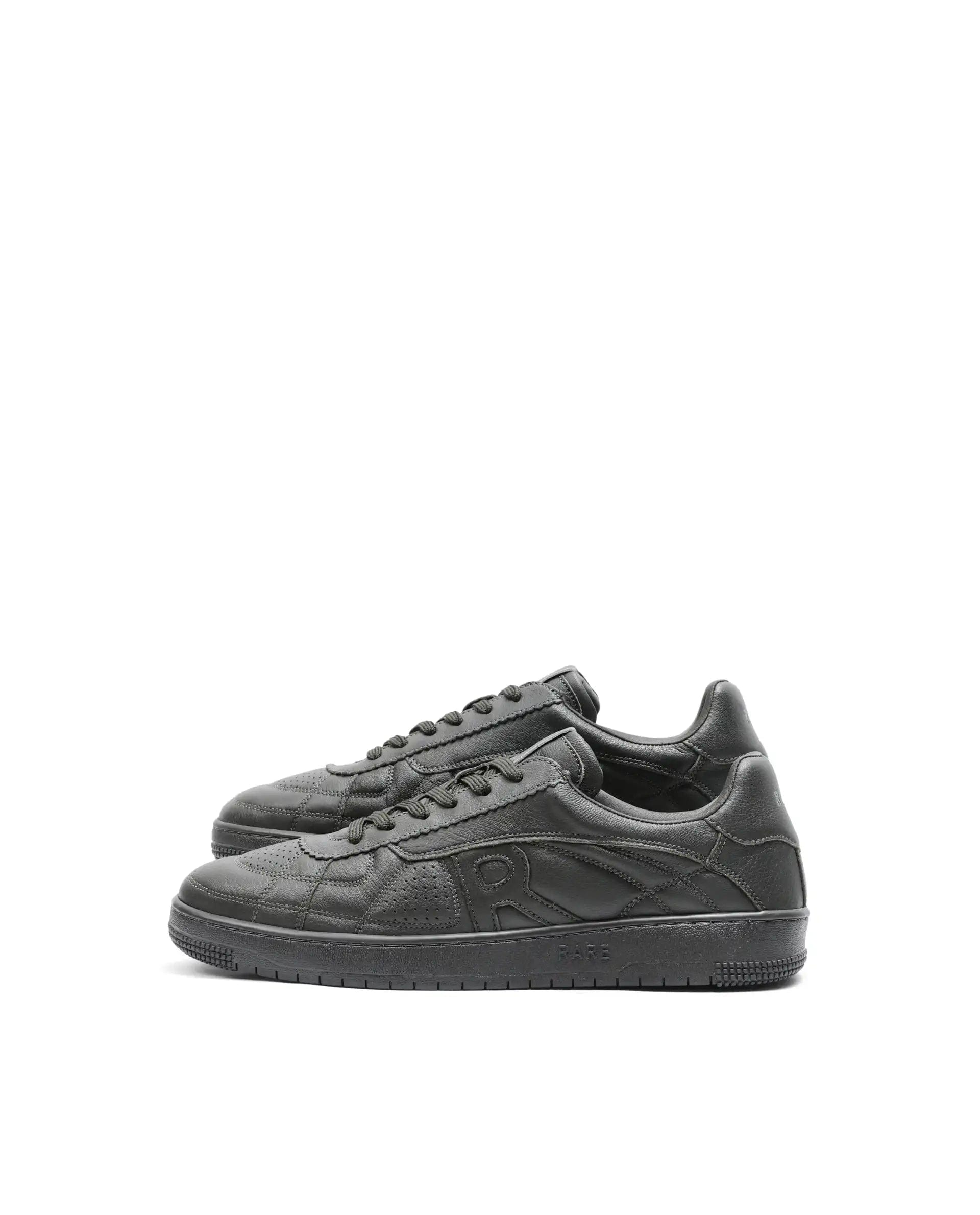 RAREZ Rare Rabbit Men's Rango Olive Leather Lace - Up Closure Sneaker