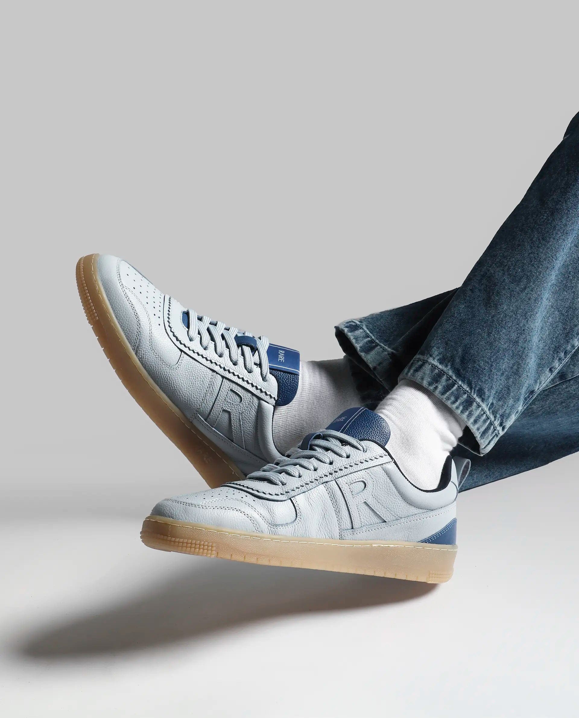 RAREZ Rare Rabbit Men's Nigel Ice Blue Lace - Up Closure Sneaker