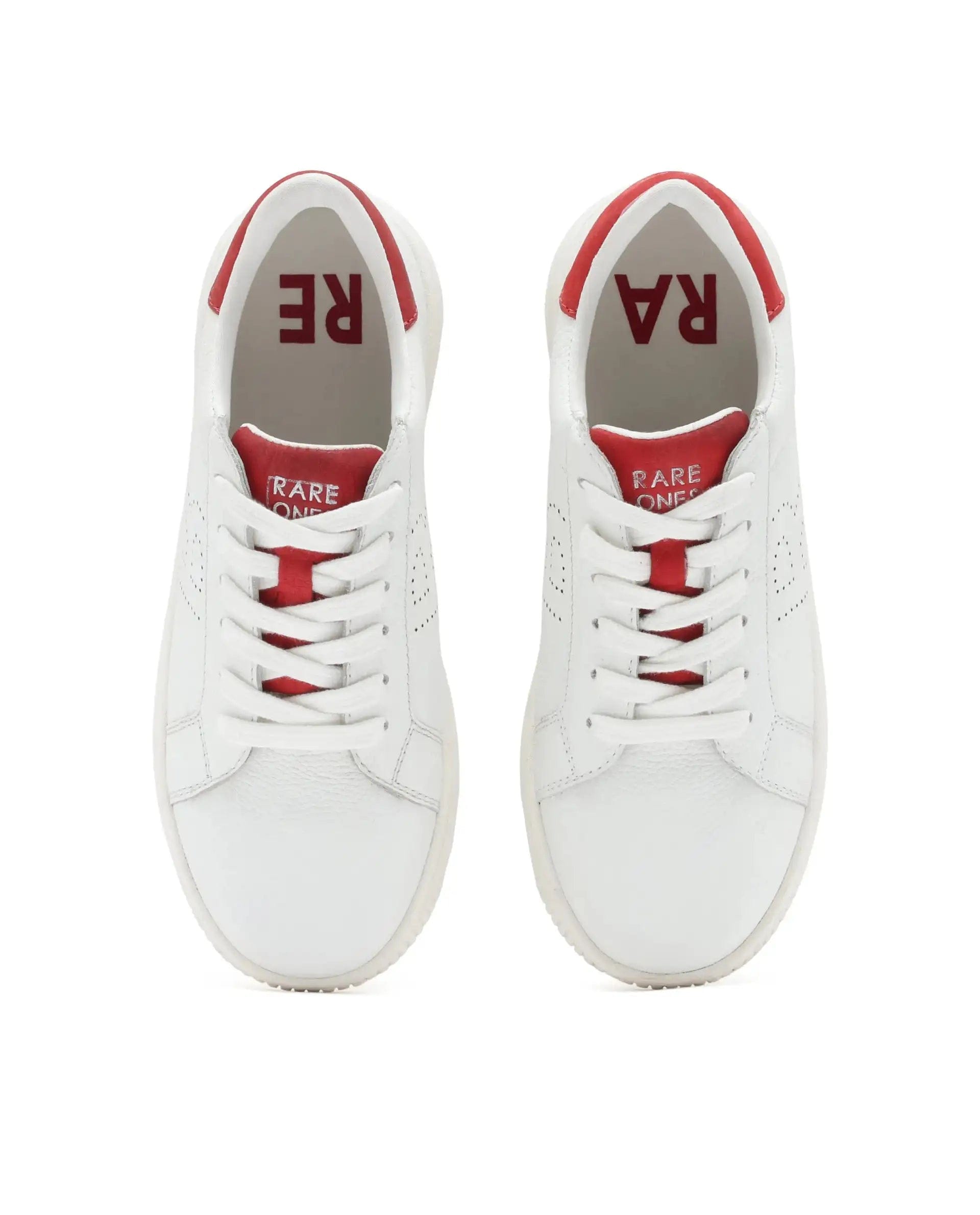 RAREZ Rare Ones Kids Rock Red Leather Lace - Up Sneaker