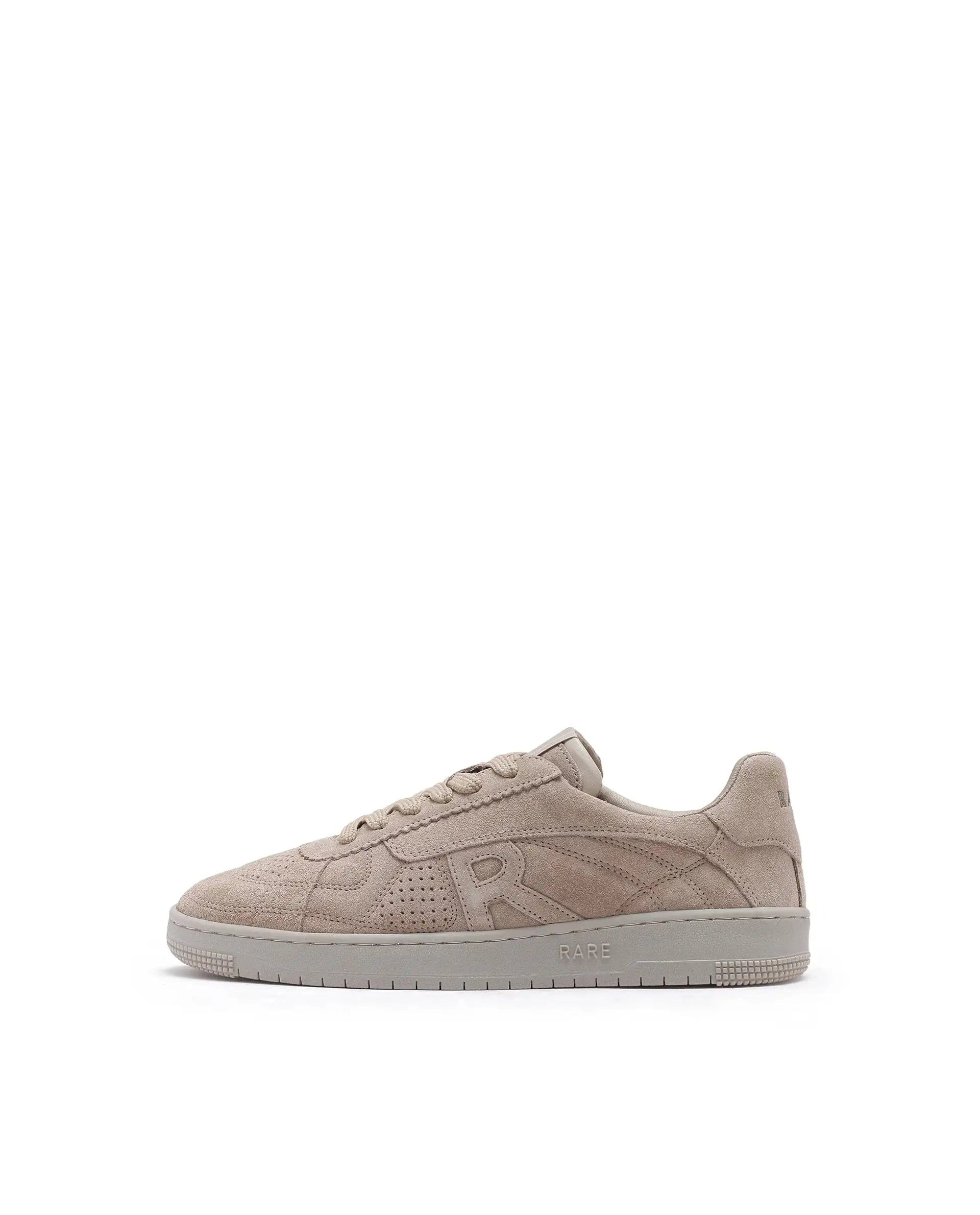 RAREZ Rare Rabbit Men Ragno Biege Genuine Suede Leather Low - Top Lace Up Sneaker Shoes