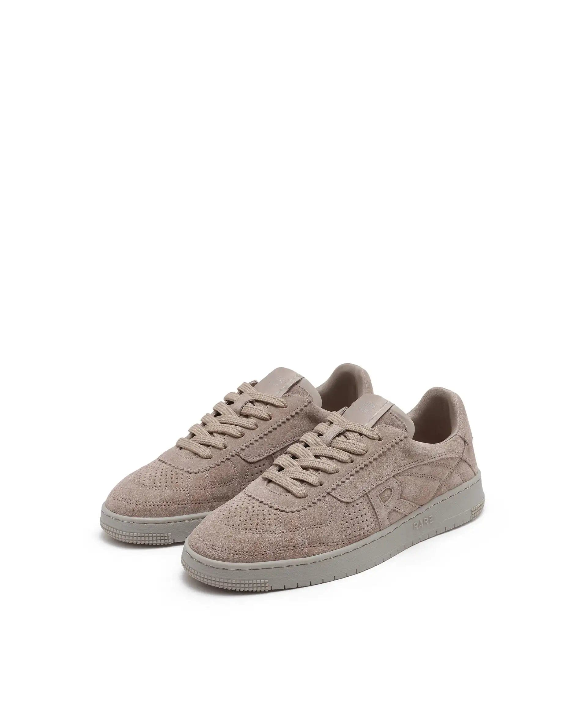 RAREZ Rare Rabbit Men Ragno Biege Genuine Suede Leather Low - Top Lace Up Sneaker Shoes