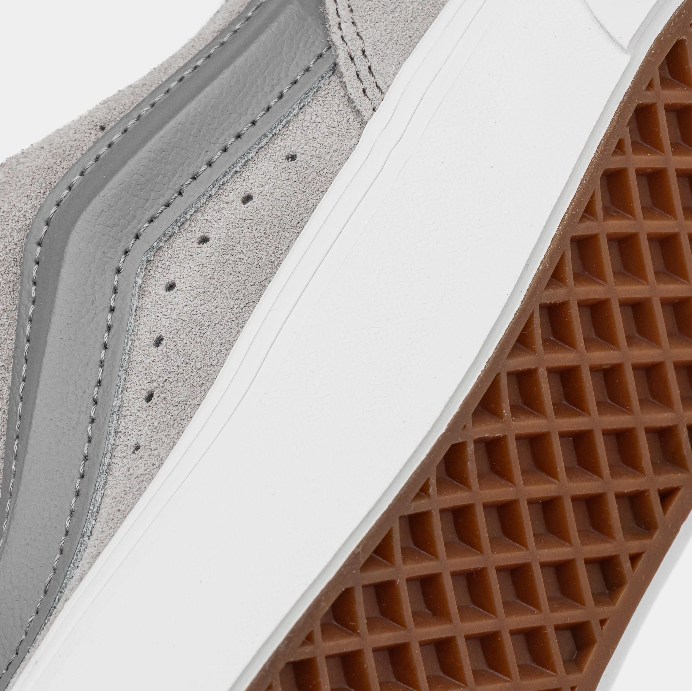 Vans Knu Skool Mens Lifestyle Shoes (Grey/White/Dark Grey)