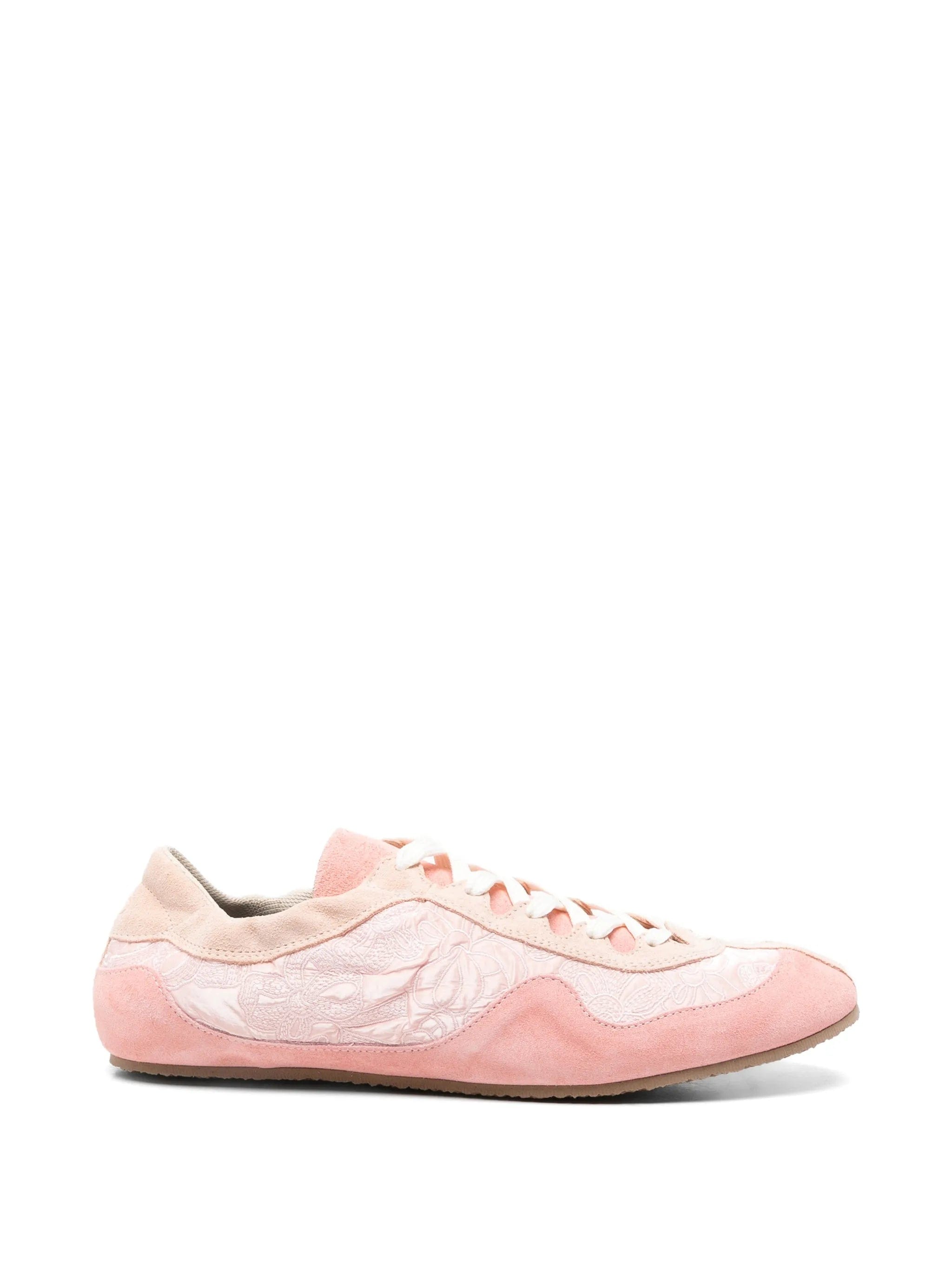 Cecilie Bahnsen Blaise Windflower - embroidered suede sneakers