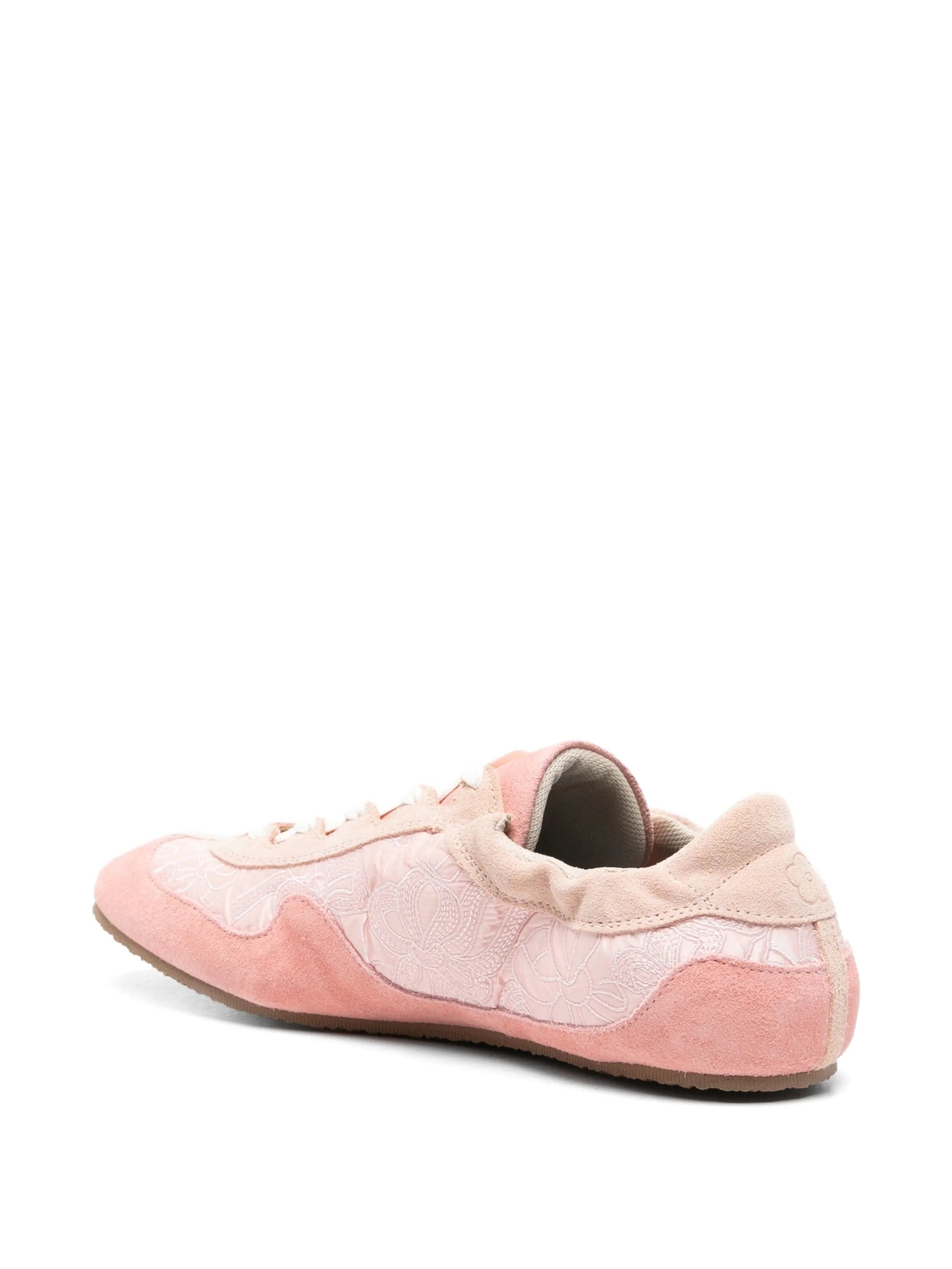 Cecilie Bahnsen Blaise Windflower - embroidered suede sneakers