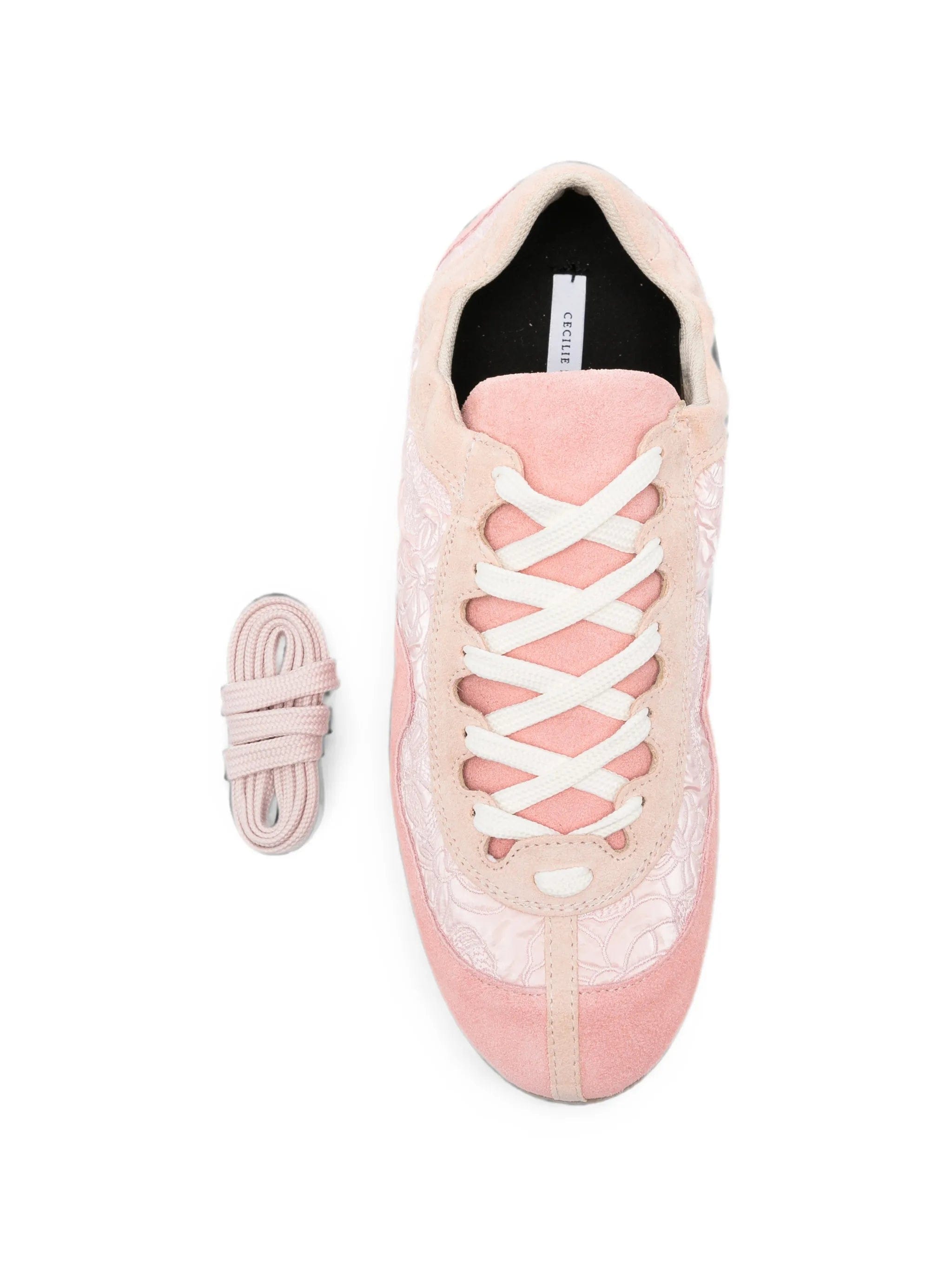 Cecilie Bahnsen Blaise Windflower - embroidered suede sneakers