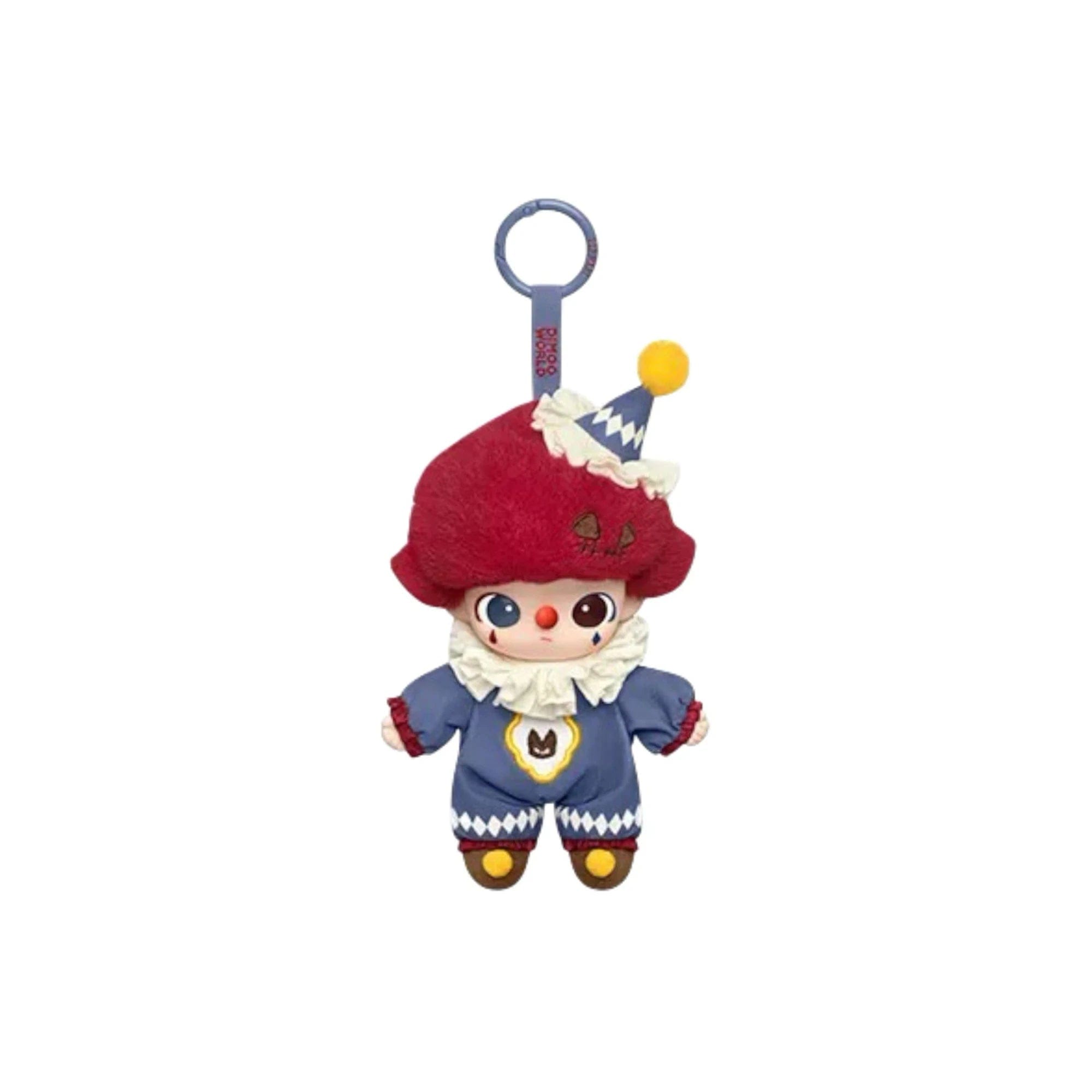 POP MART WHY SO SERIOUS Series Dimoo Flame Clown Vinyl Plush Pendant