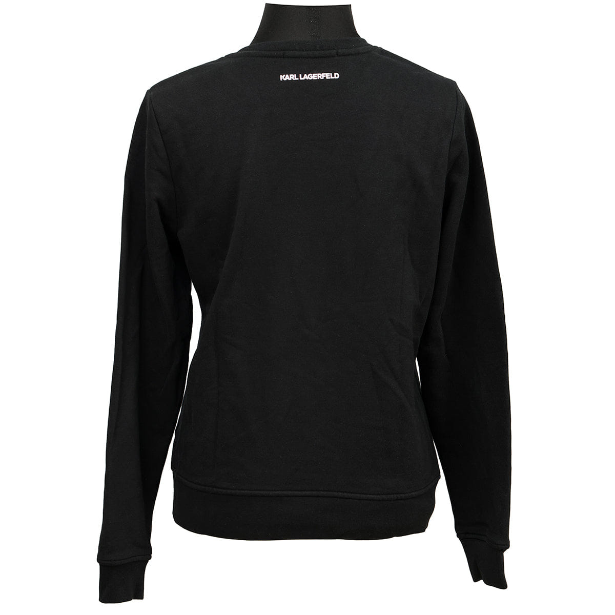 KARL LAGERFELD SIZE:S IKONIC KARL BLACK SWEATSHIRT